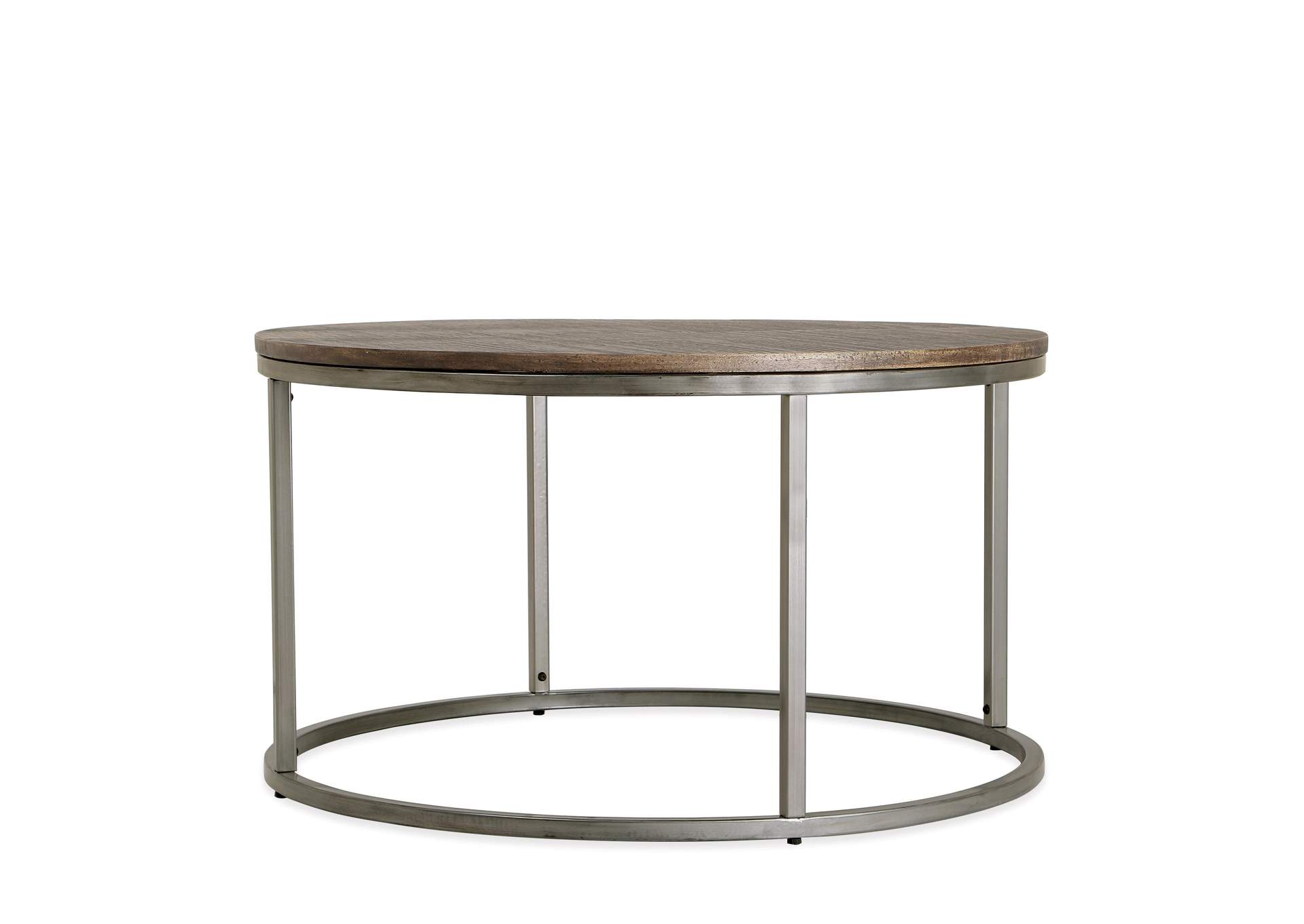 Fusion Brindled Fawn Round Cocktail Table,Riverside