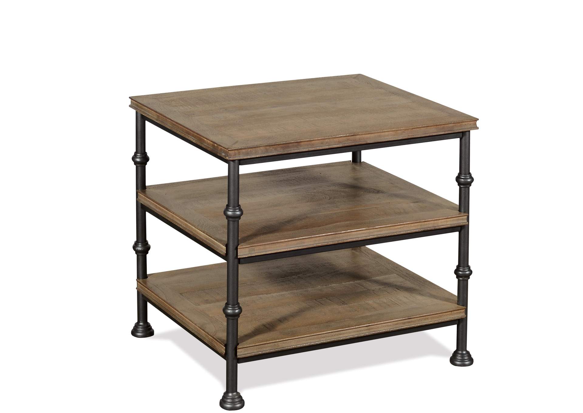 Revival Spanish Grey End Table,Riverside