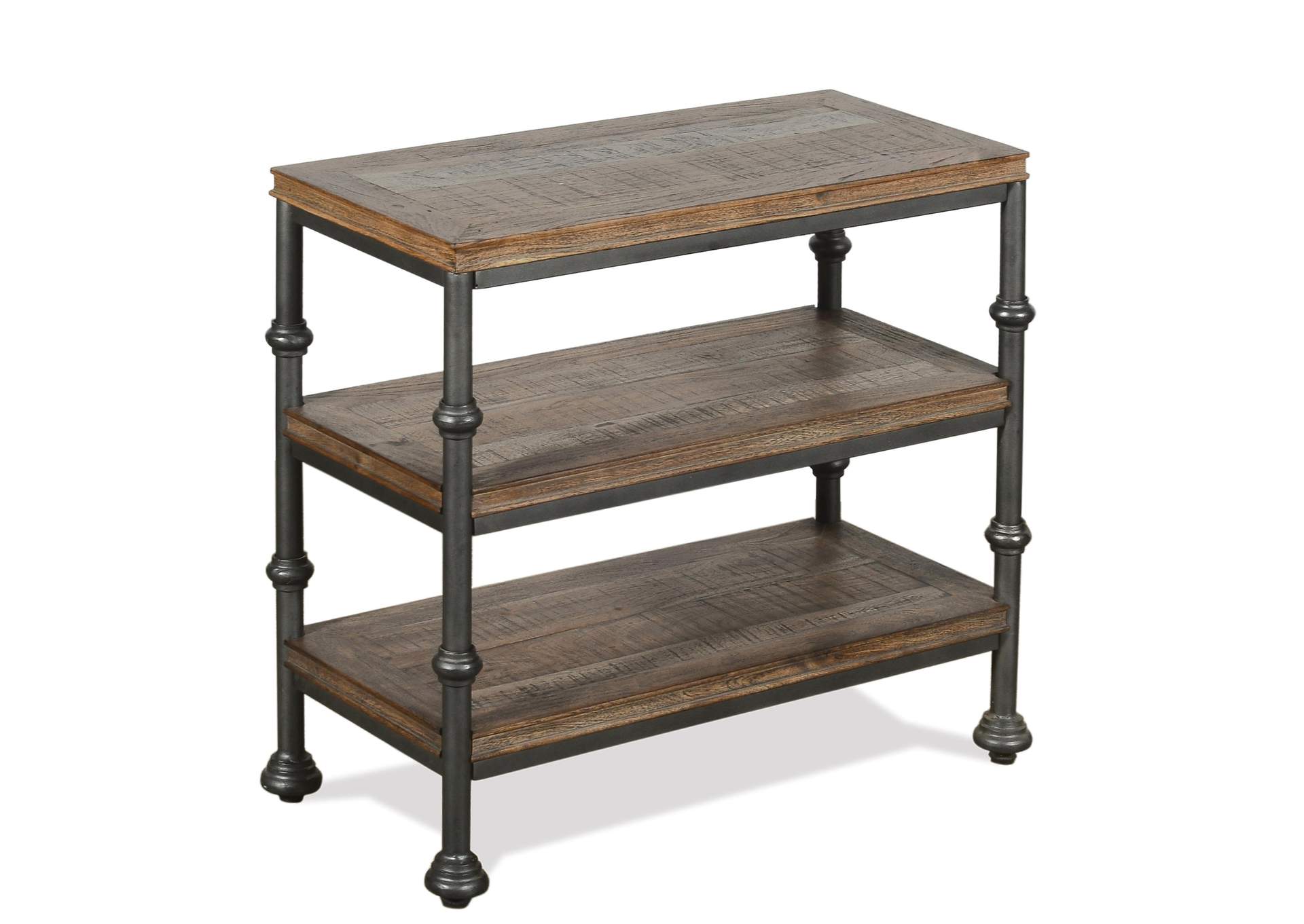 Revival Spanish Grey Chairside Table,Riverside