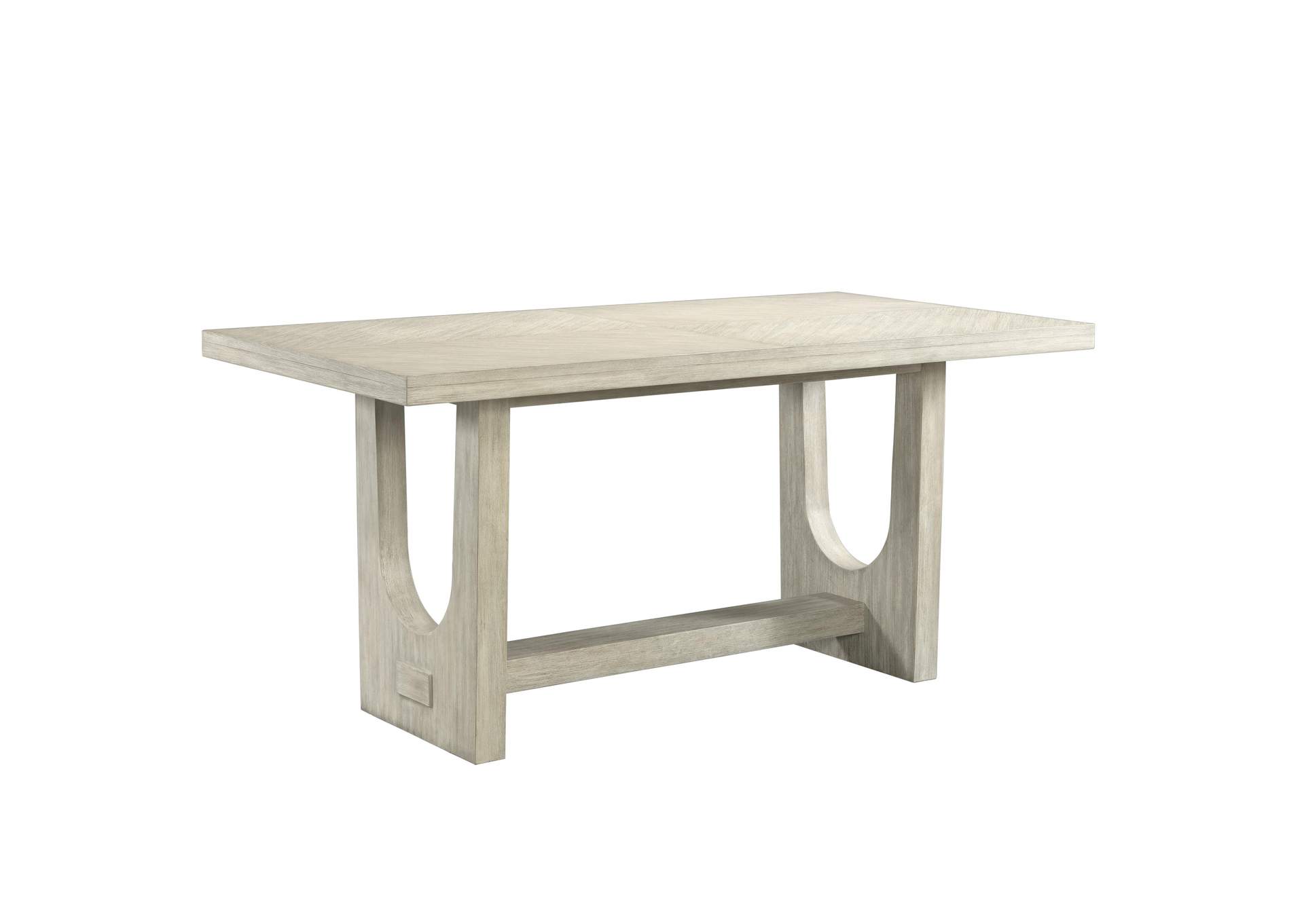 Lilly Champagne Rectangular Counter Height Dining Table,Riverside