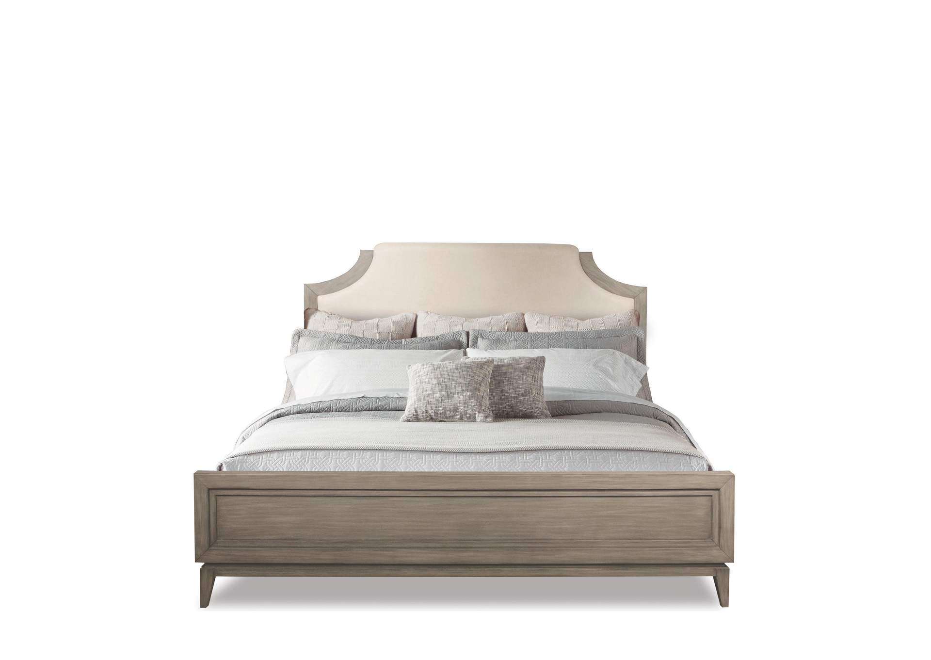 Vogue Gray Wash Queen/Full Upholstered Bed,Riverside