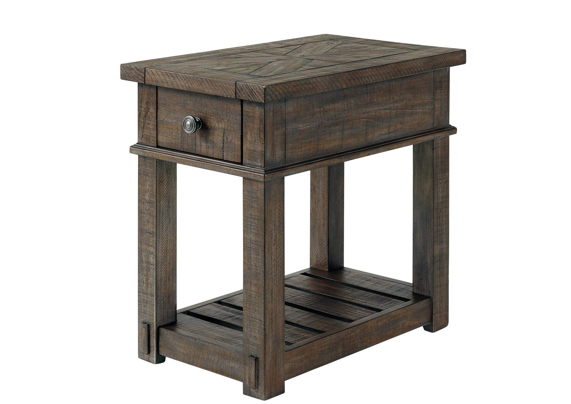 Bradford Rustic Coffee Chairside Table,Riverside