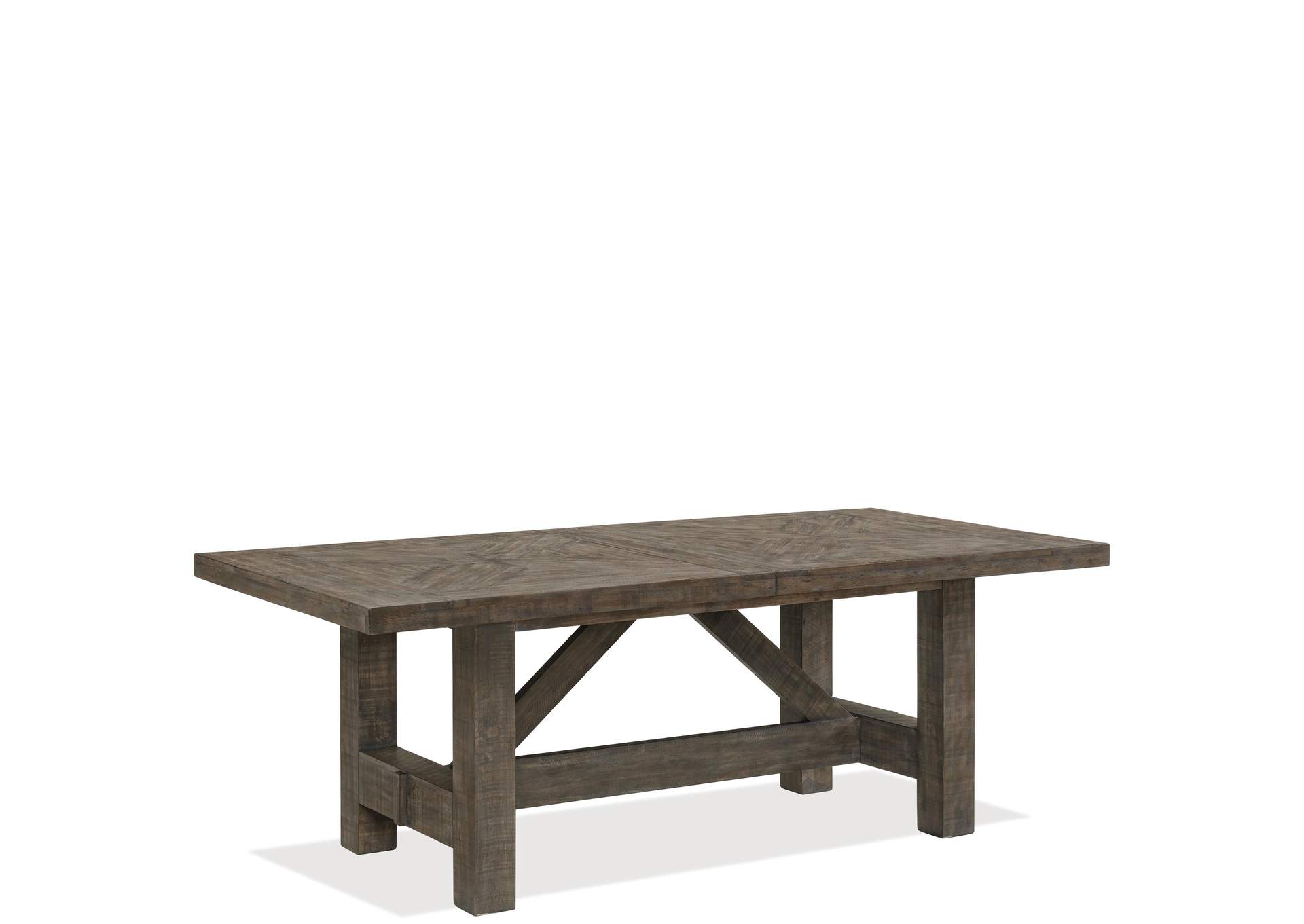 Bradford Rustic Coffee Rectangle Dining Table,Riverside