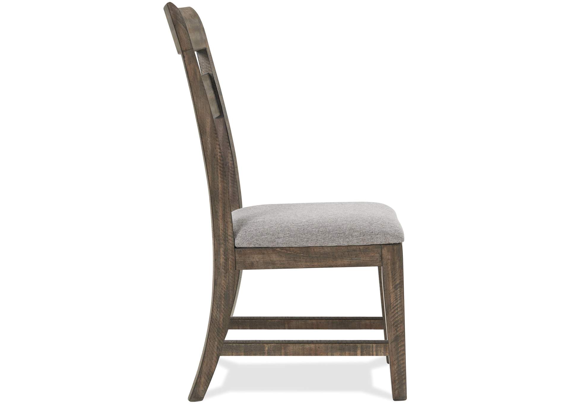 Bradford Rustic Coffee Upholstered Seat Side Chair [Set of 2],Riverside