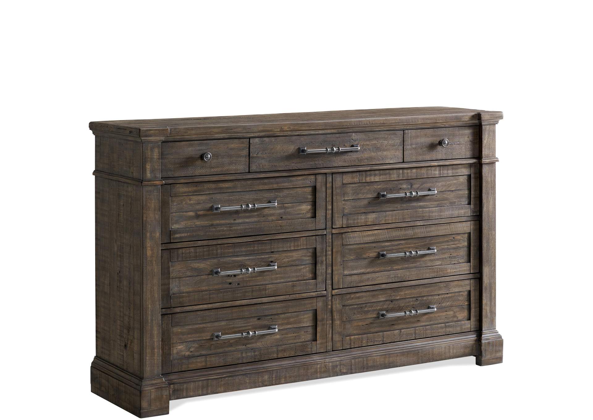 Bradford Rustic Coffee 9-drawer Dresser,Riverside