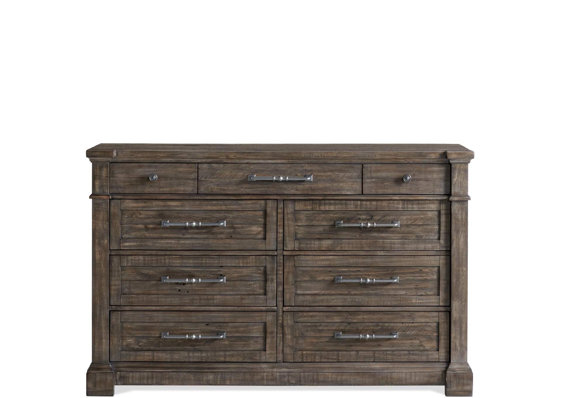 Bradford Rustic Coffee 9-drawer Dresser,Riverside