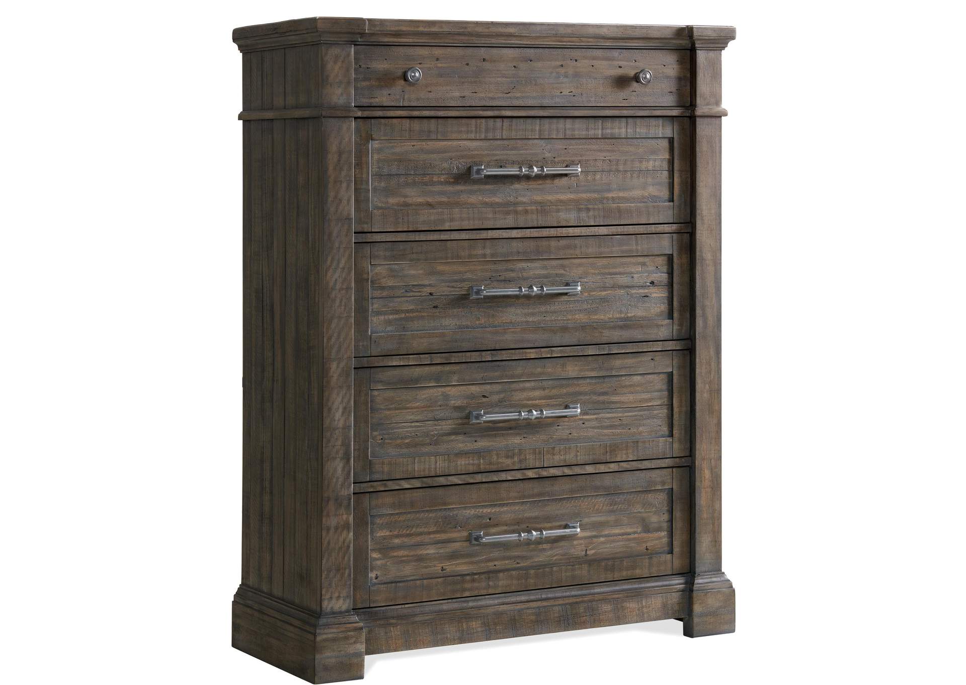 Bradford Rustic Coffee 5-drawer Chest,Riverside