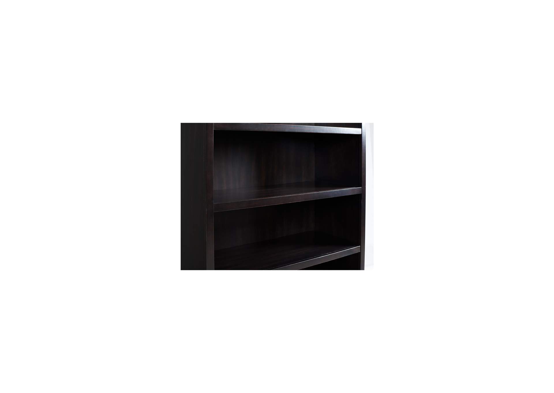Clinton Hill Kohl Black Drawer Bookcase,Riverside