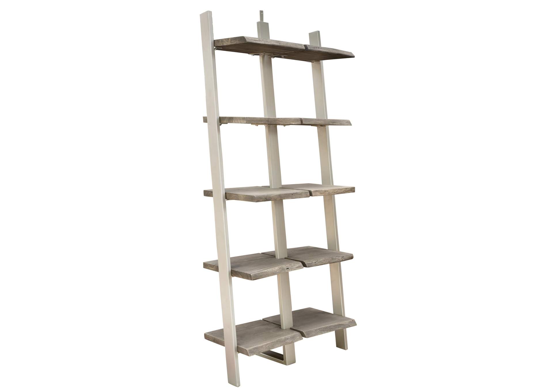 Waverly Sandblasted Gray Bookcase-frame,Riverside