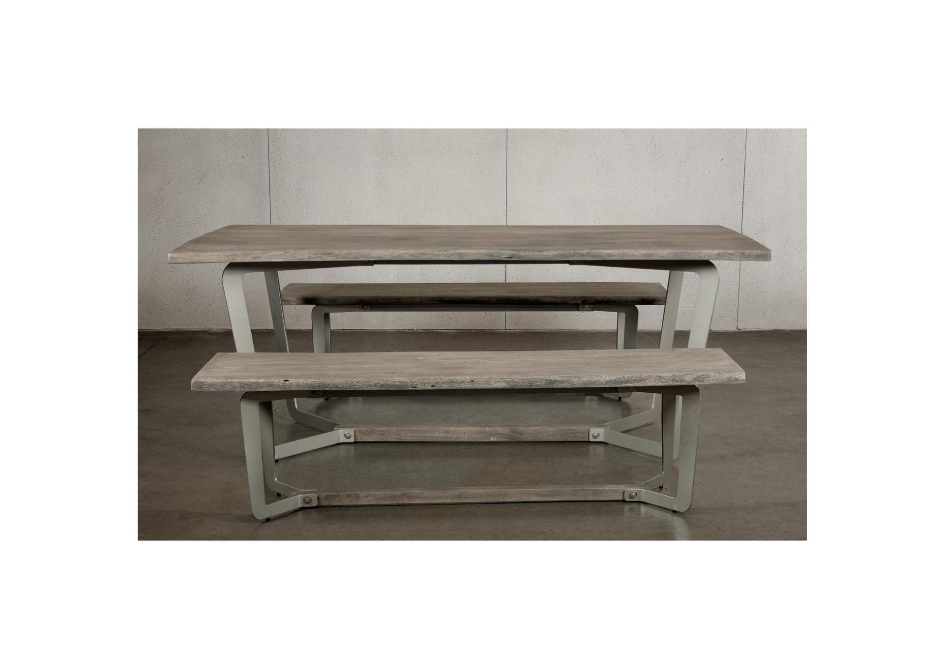 Waverly Sandblasted Gray Dining Table,Riverside