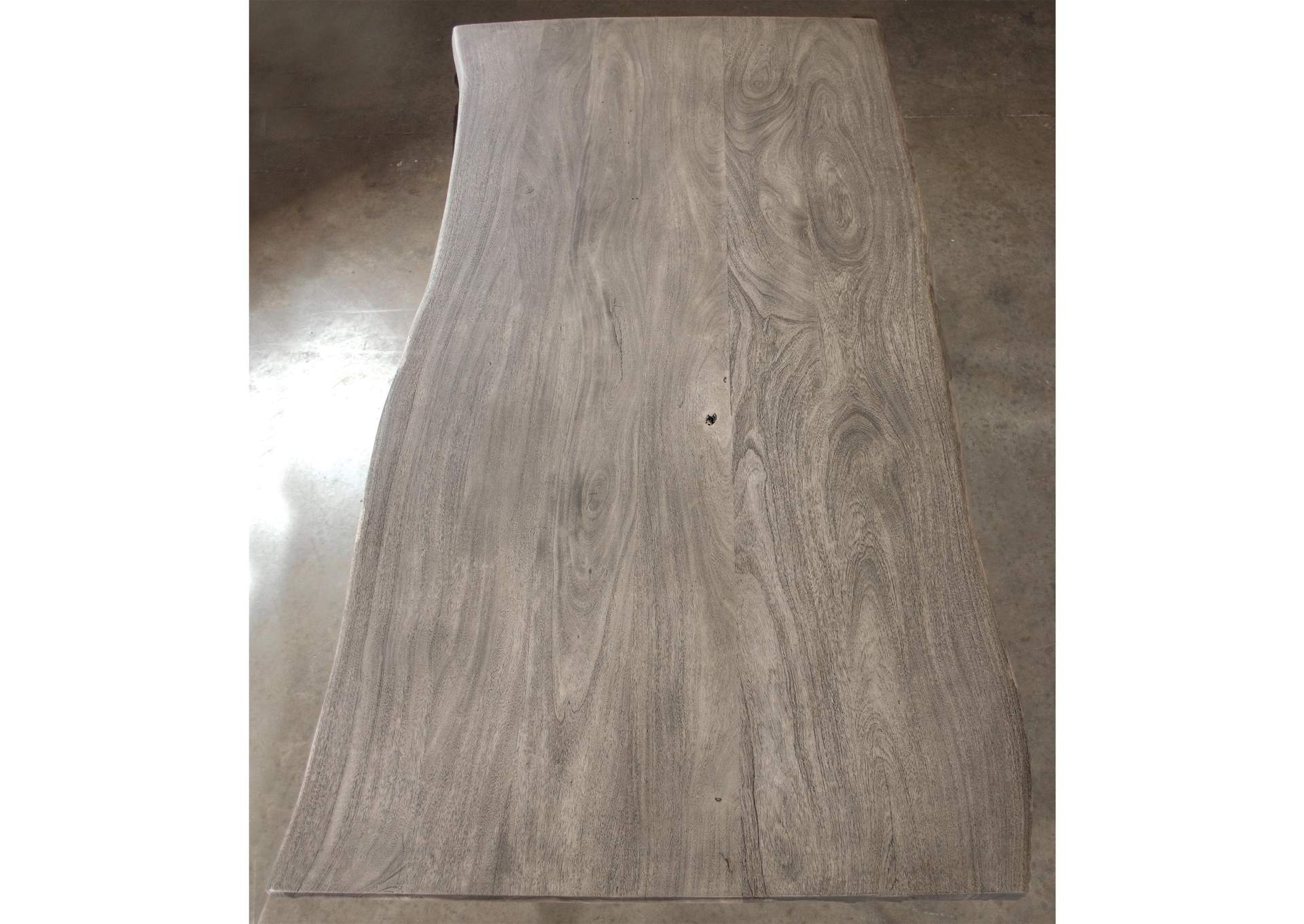 Waverly Sandblasted Gray Dining Table,Riverside