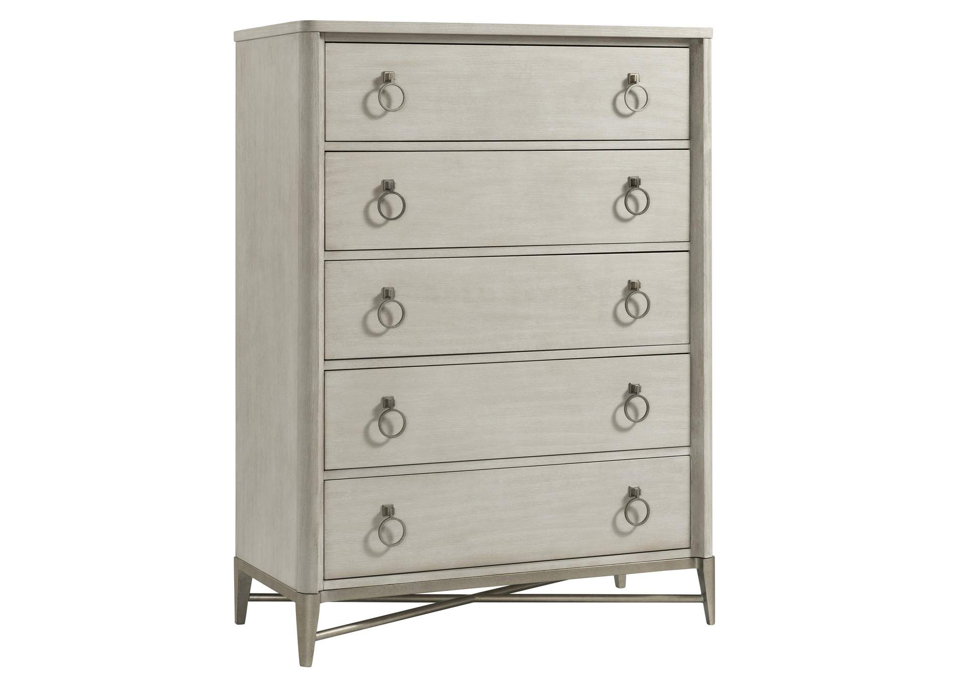 Maisie Champagne 5-drawer Chest,Riverside