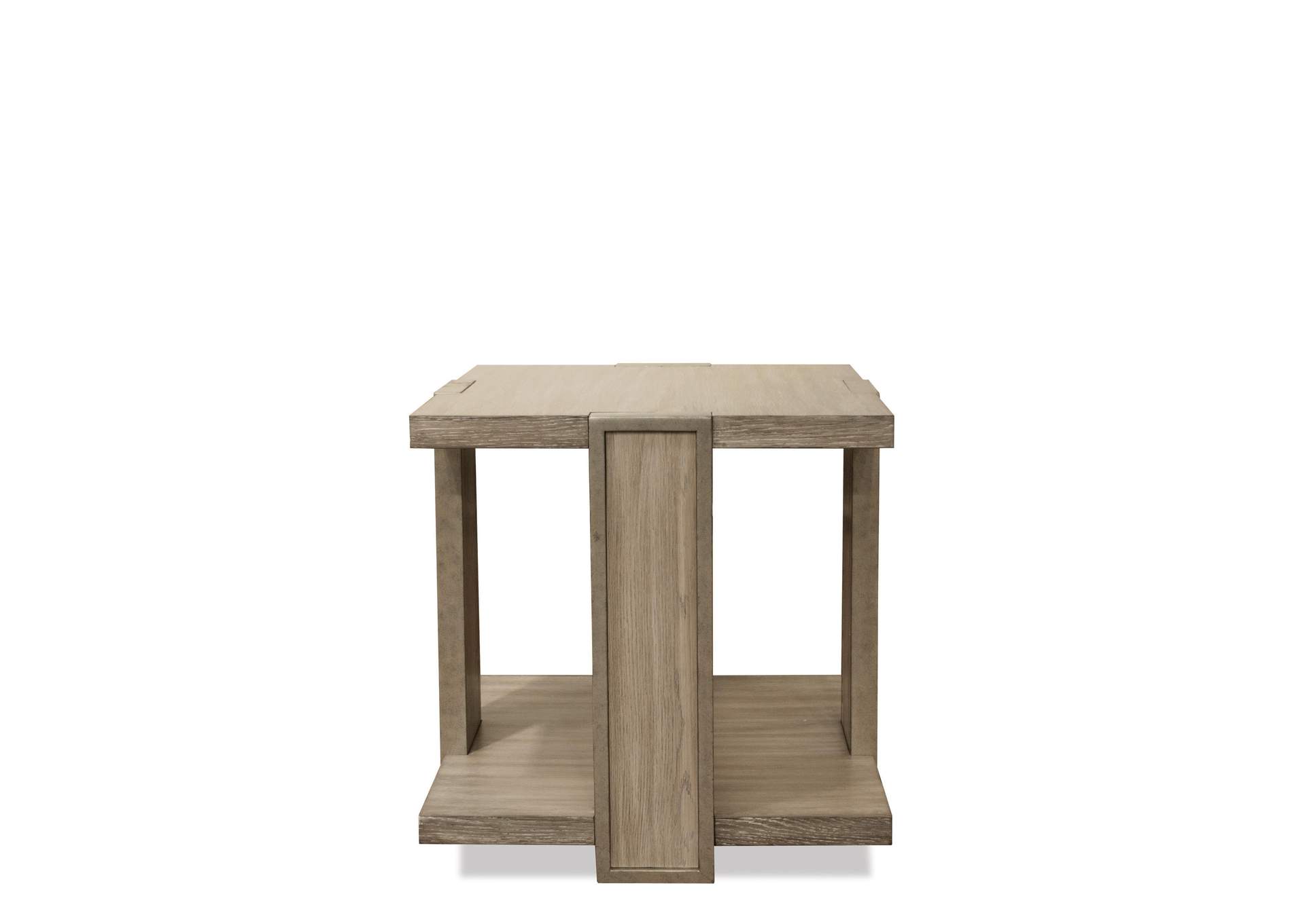 Sophie Natural Square End Table,Riverside