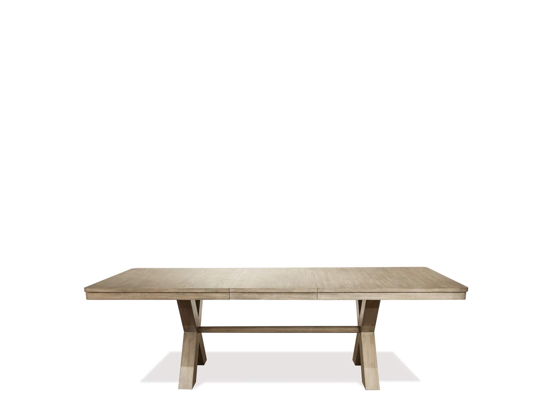 Sophie Natural 78-in Trestle Dining Table,Riverside