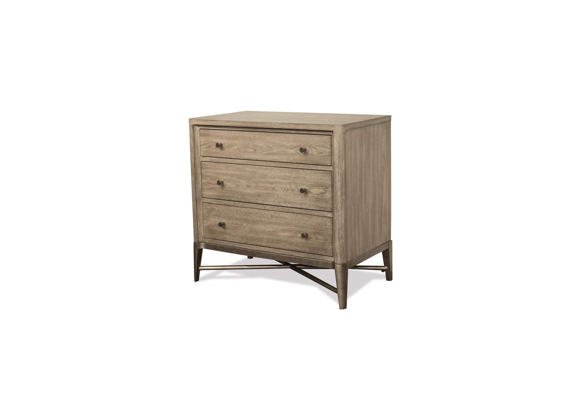 Sophie Natural 3-drawer Nightstand,Riverside