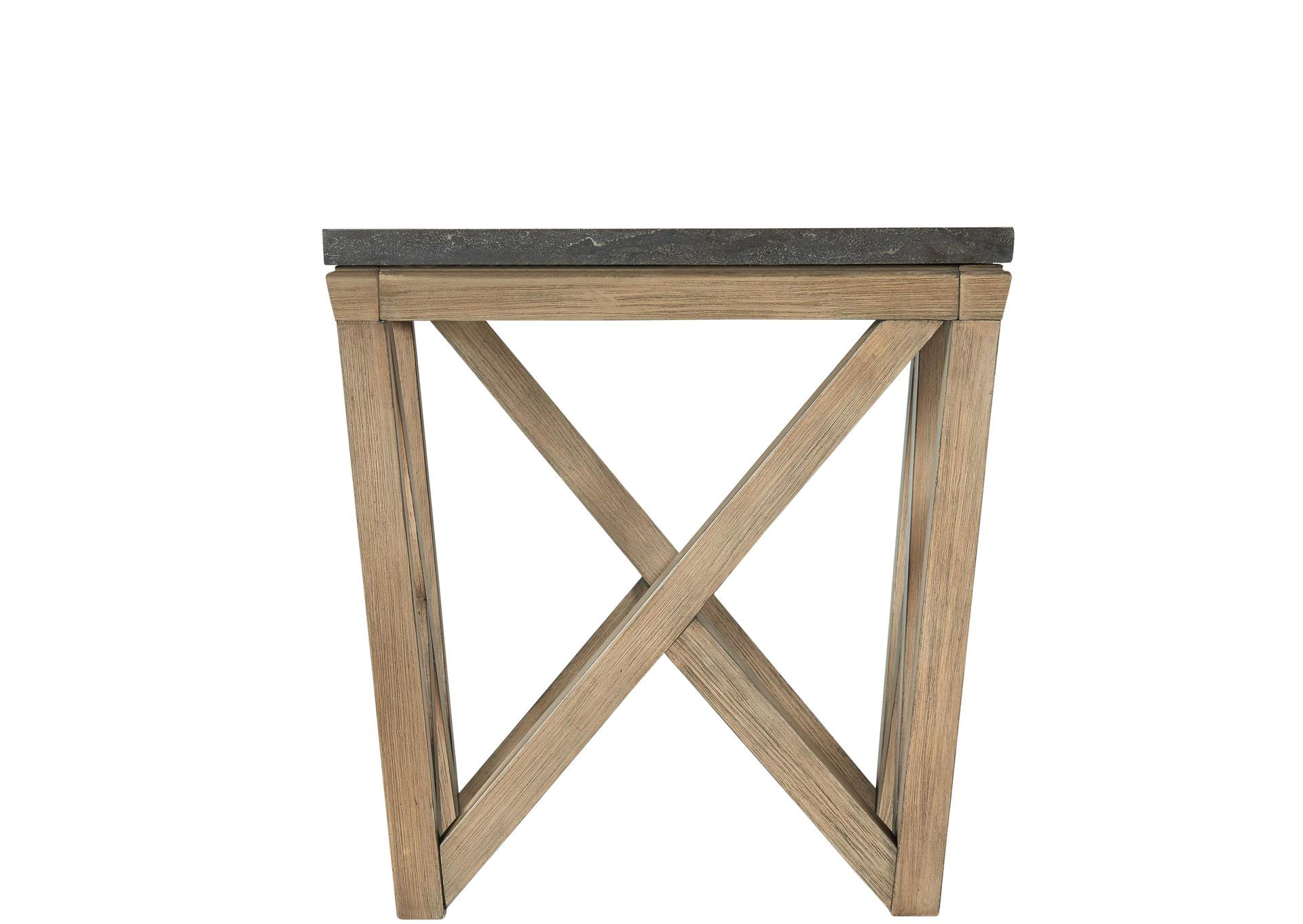 Hawkins Antique Oak/bluestone Rectangle Chairside Table,Riverside