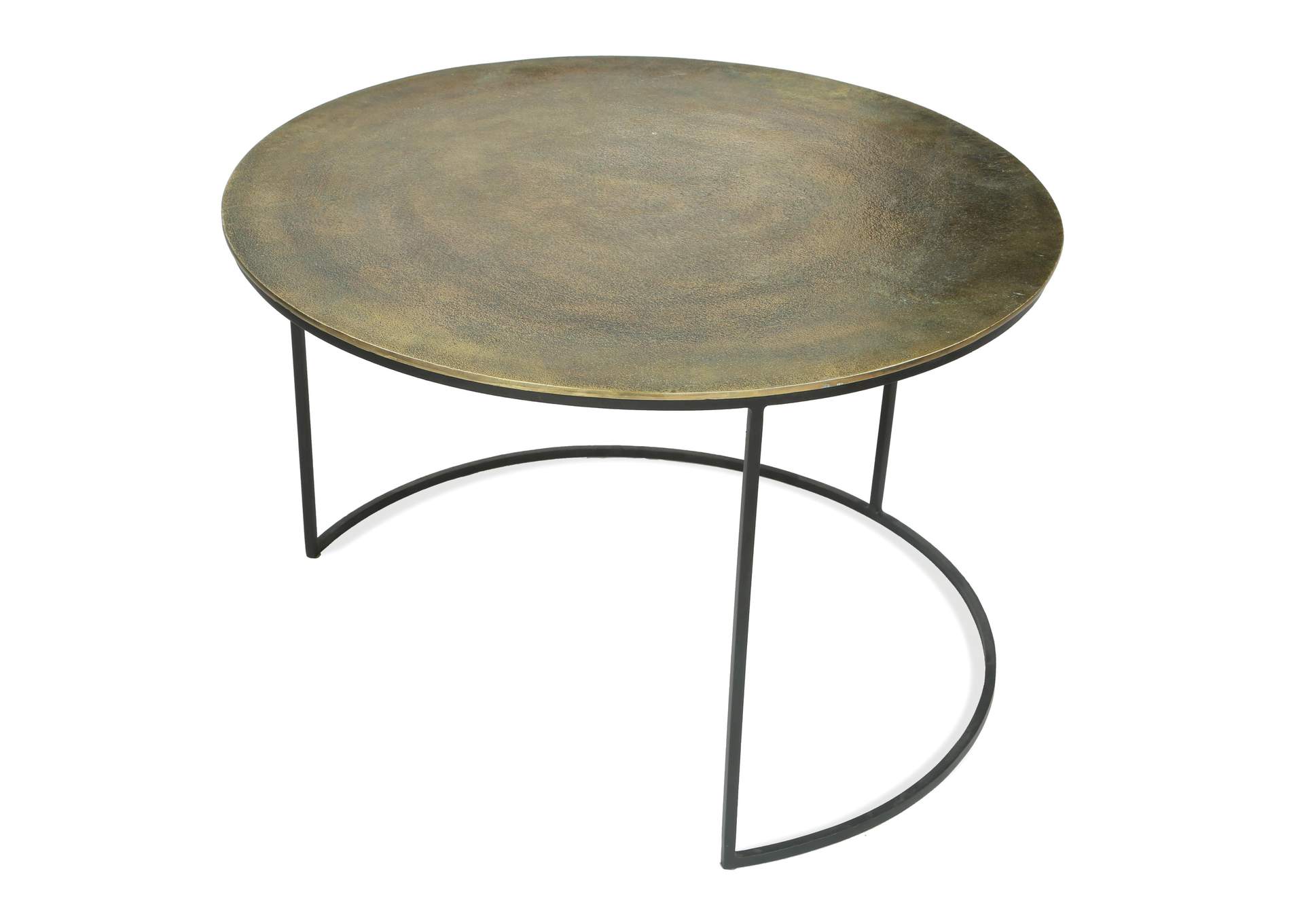 Portia Vintage Iron 3pc Nesting Cocktail Tables,Riverside