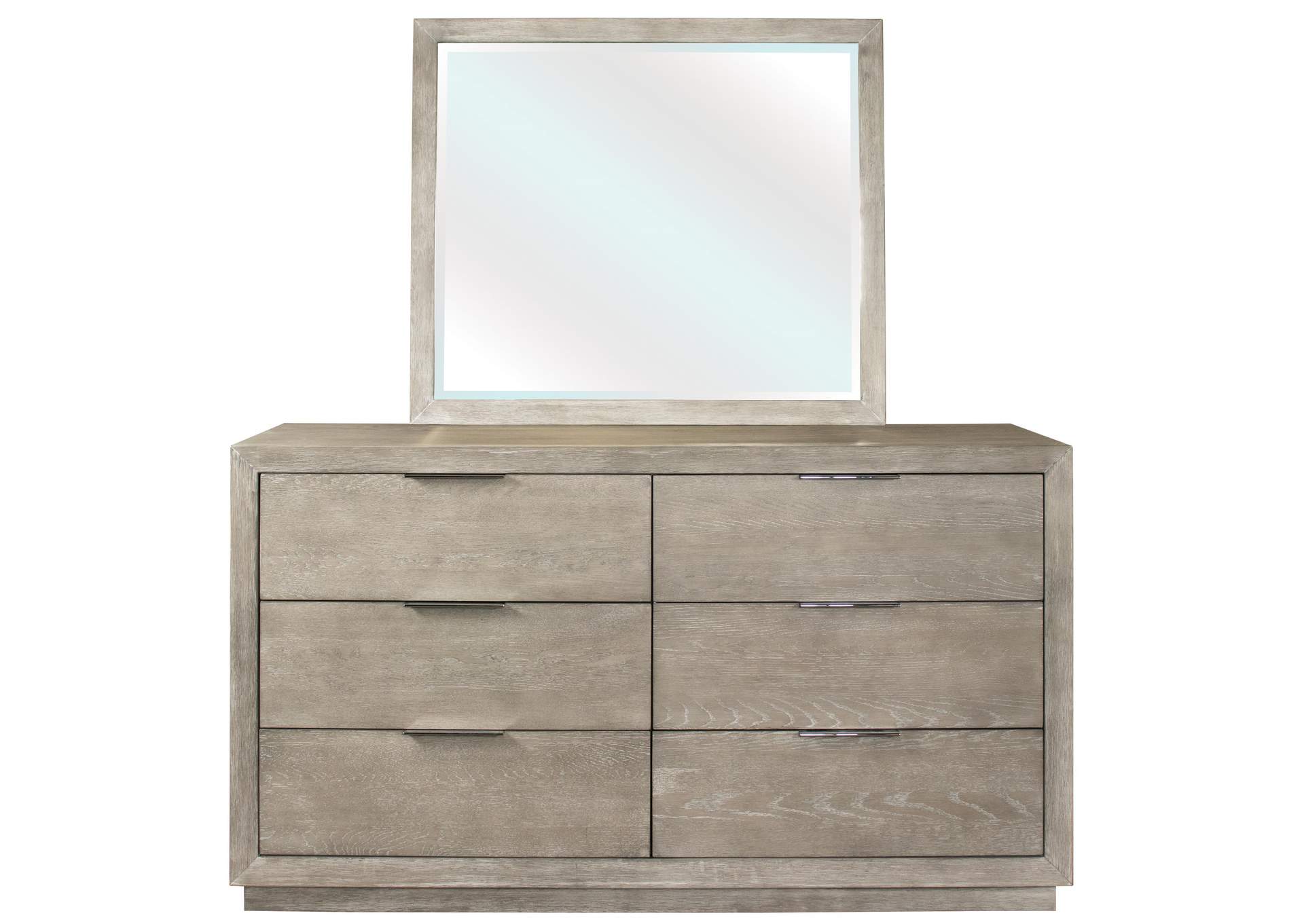 Zoey Urban Gray 6-drawer Dresser,Riverside