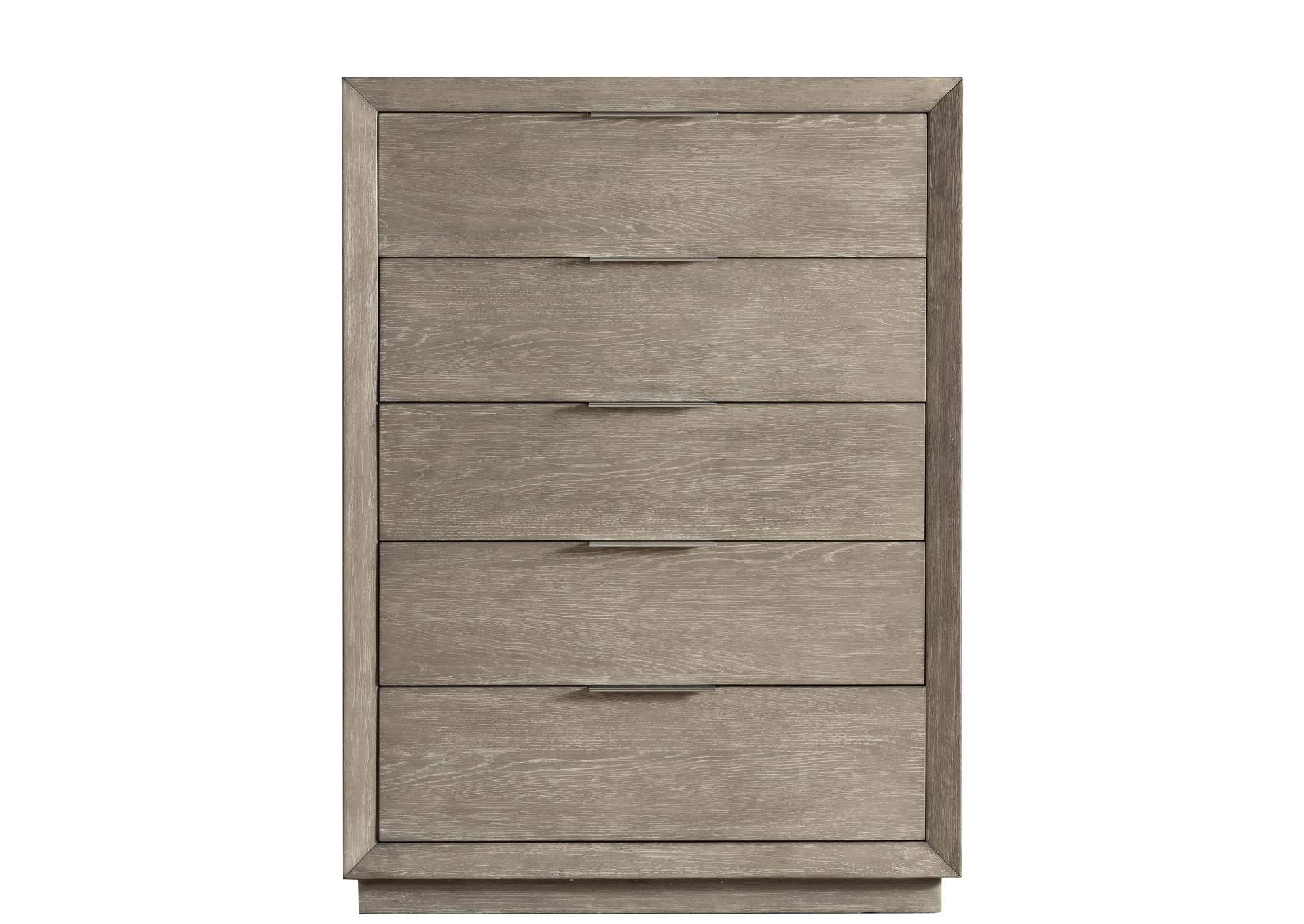 Zoey Urban Gray 5-drawer Chest,Riverside