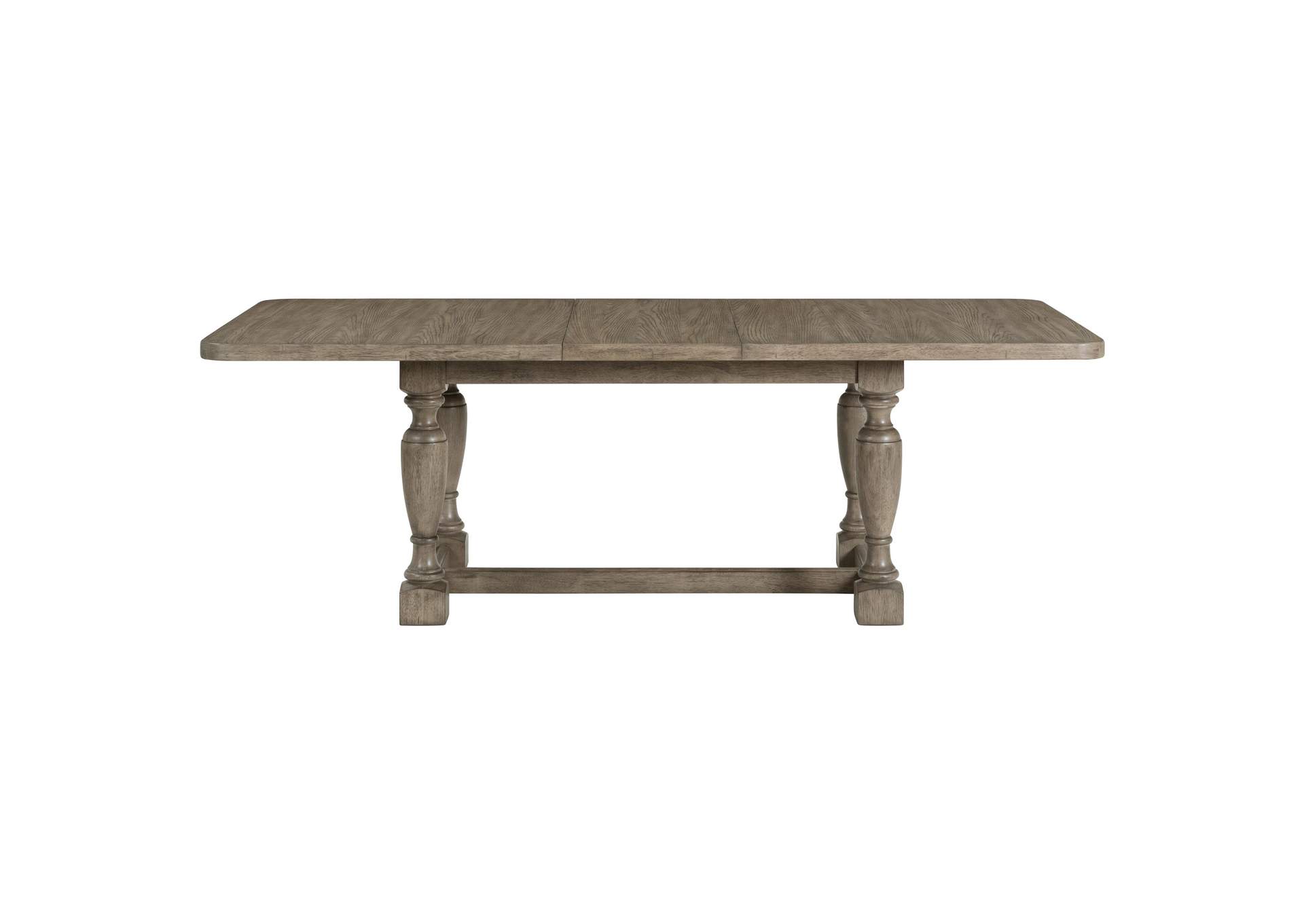 Louis Farmhouse Antique Oak Trestle Dining Table,Riverside