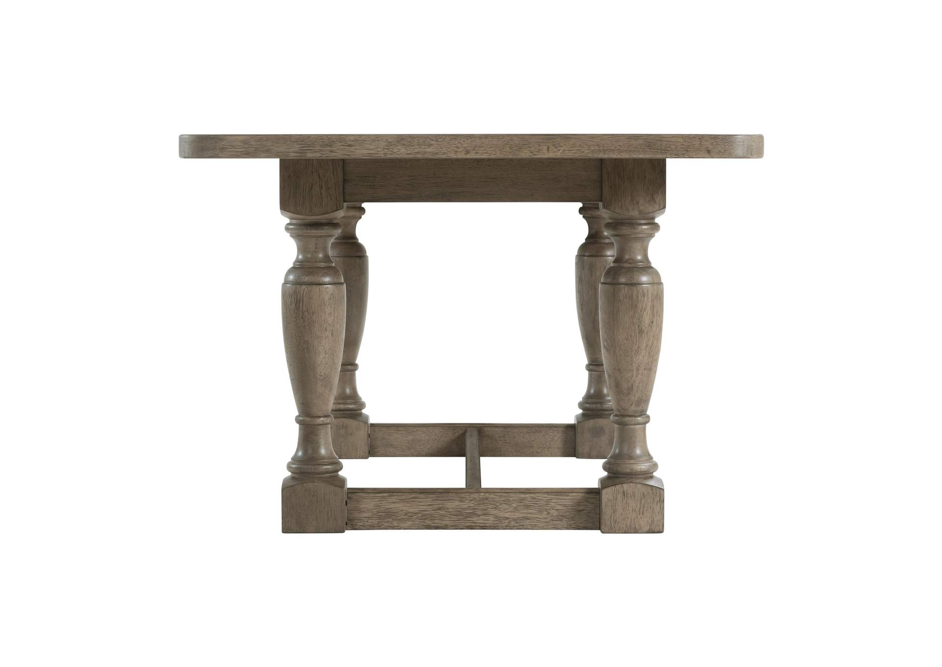 Louis Farmhouse Antique Oak Trestle Dining Table,Riverside