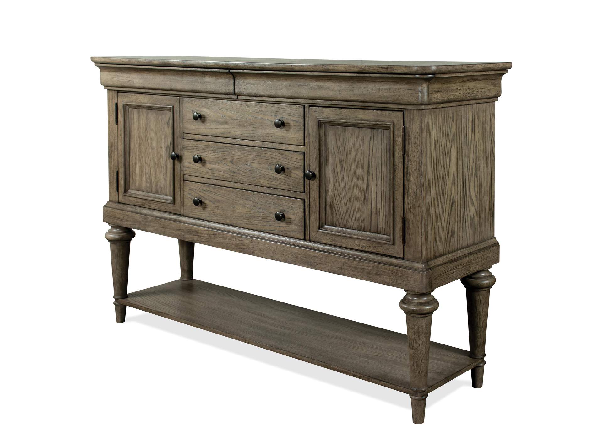 Louis Farmhouse Antique Oak Sideboard,Riverside