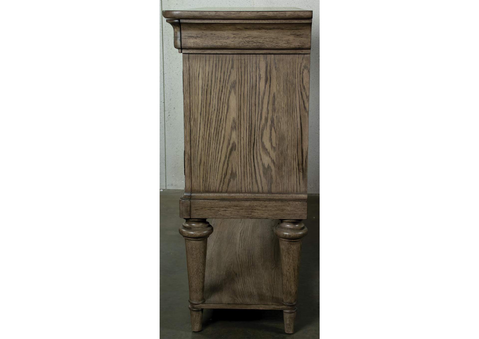 Louis Farmhouse Antique Oak Sideboard,Riverside