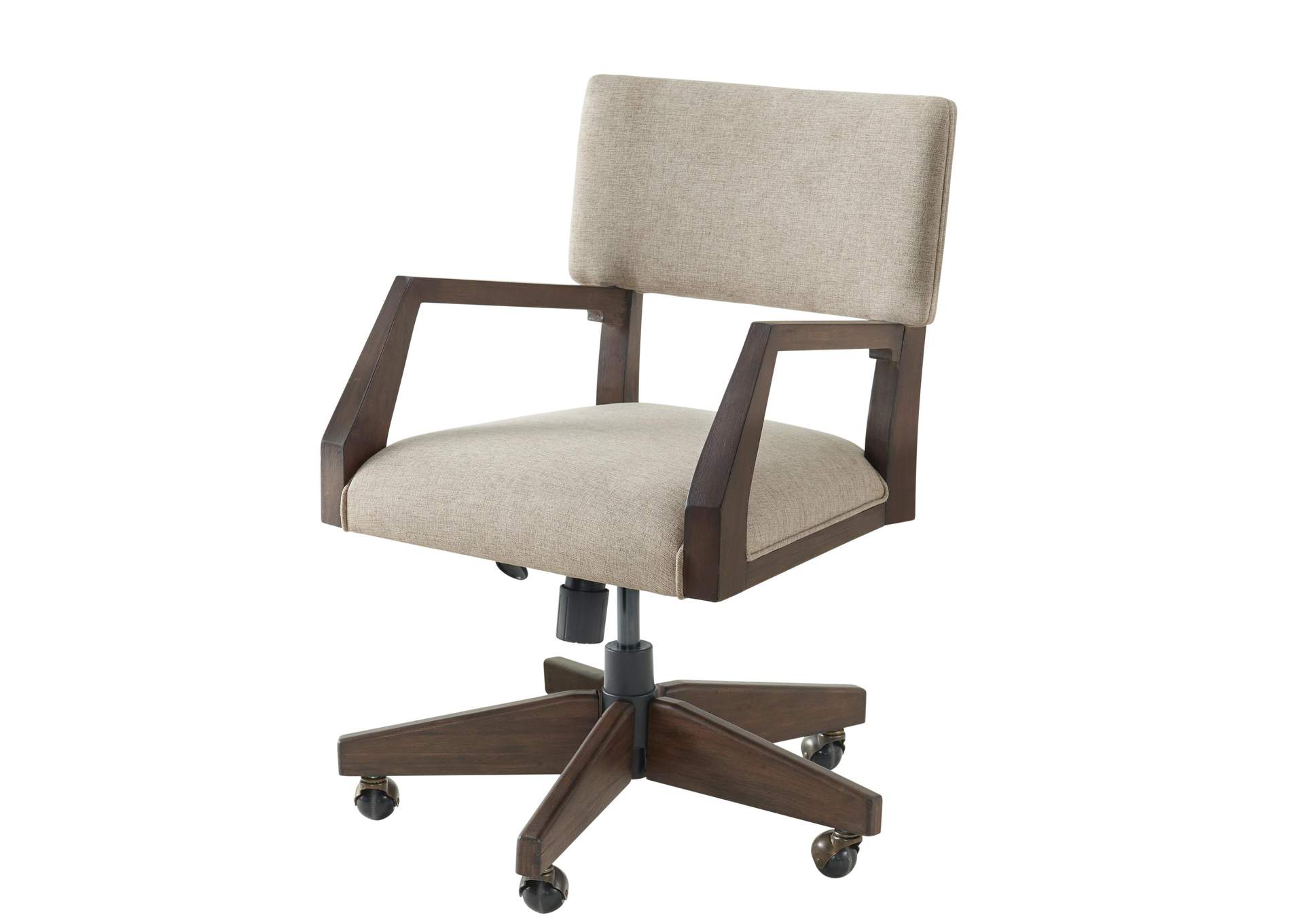 Sheffield Rich Tobacco Upholstered Desk Chair 1in,Riverside