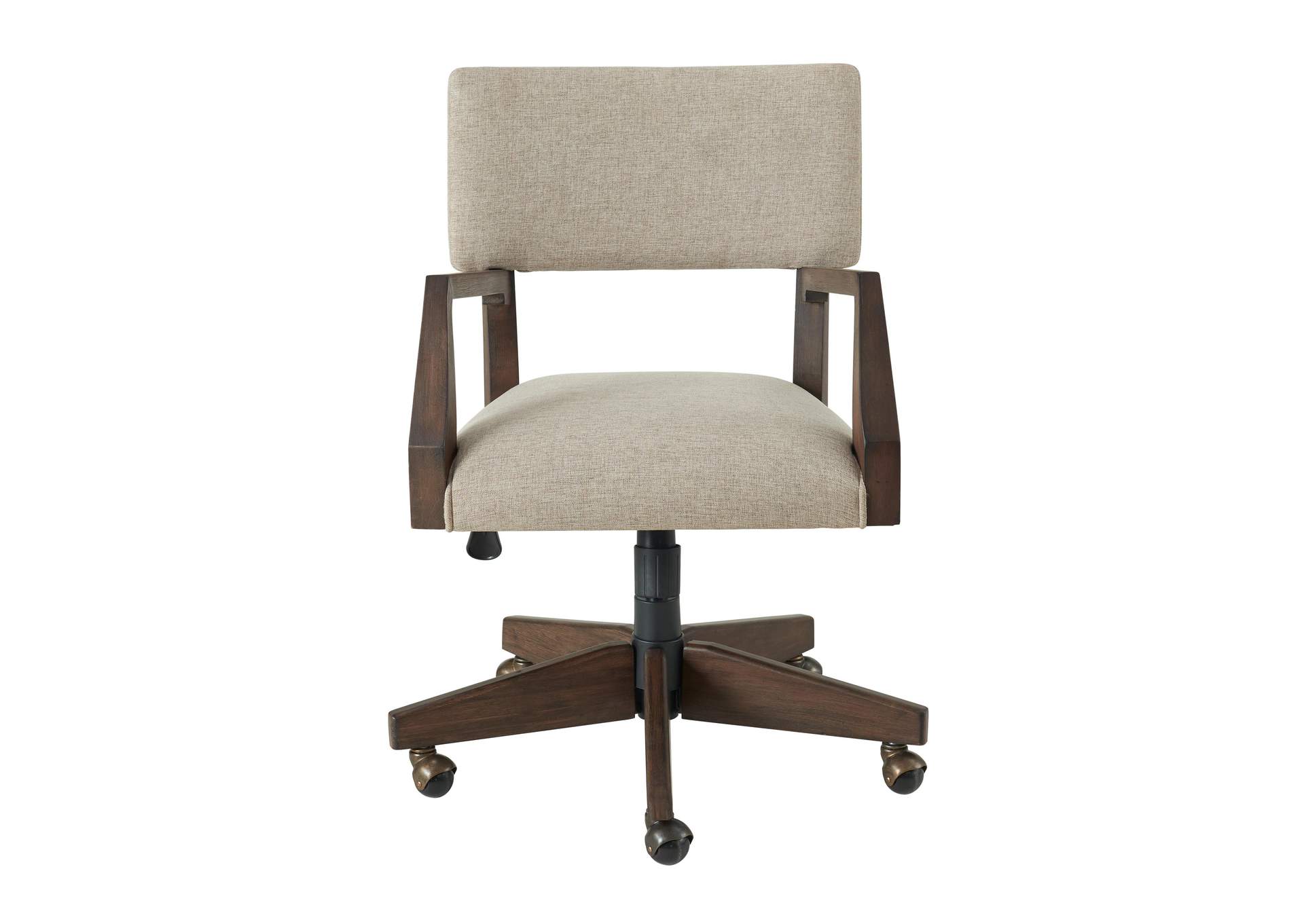 Sheffield Rich Tobacco Upholstered Desk Chair 1in,Riverside