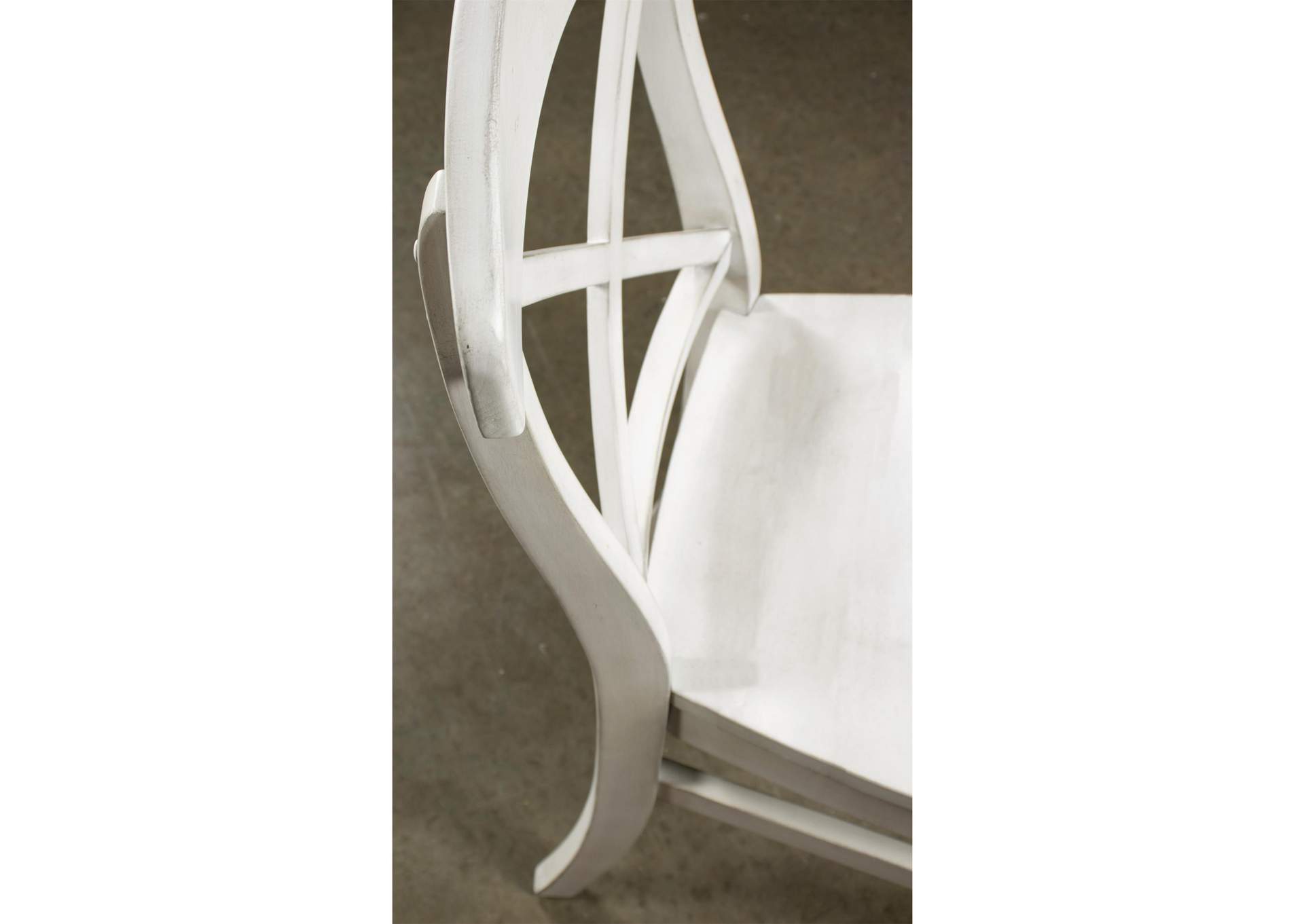 Southport Smokey White X-back Side Chair 2in [Set of 2],Riverside