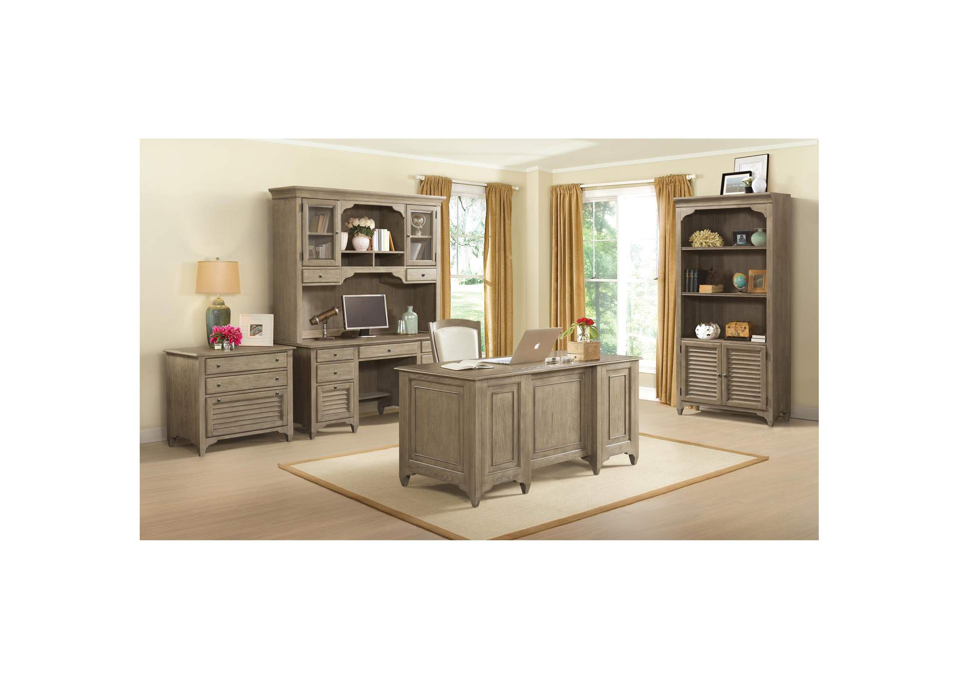 Myra Natural Bunching Bookcase,Riverside