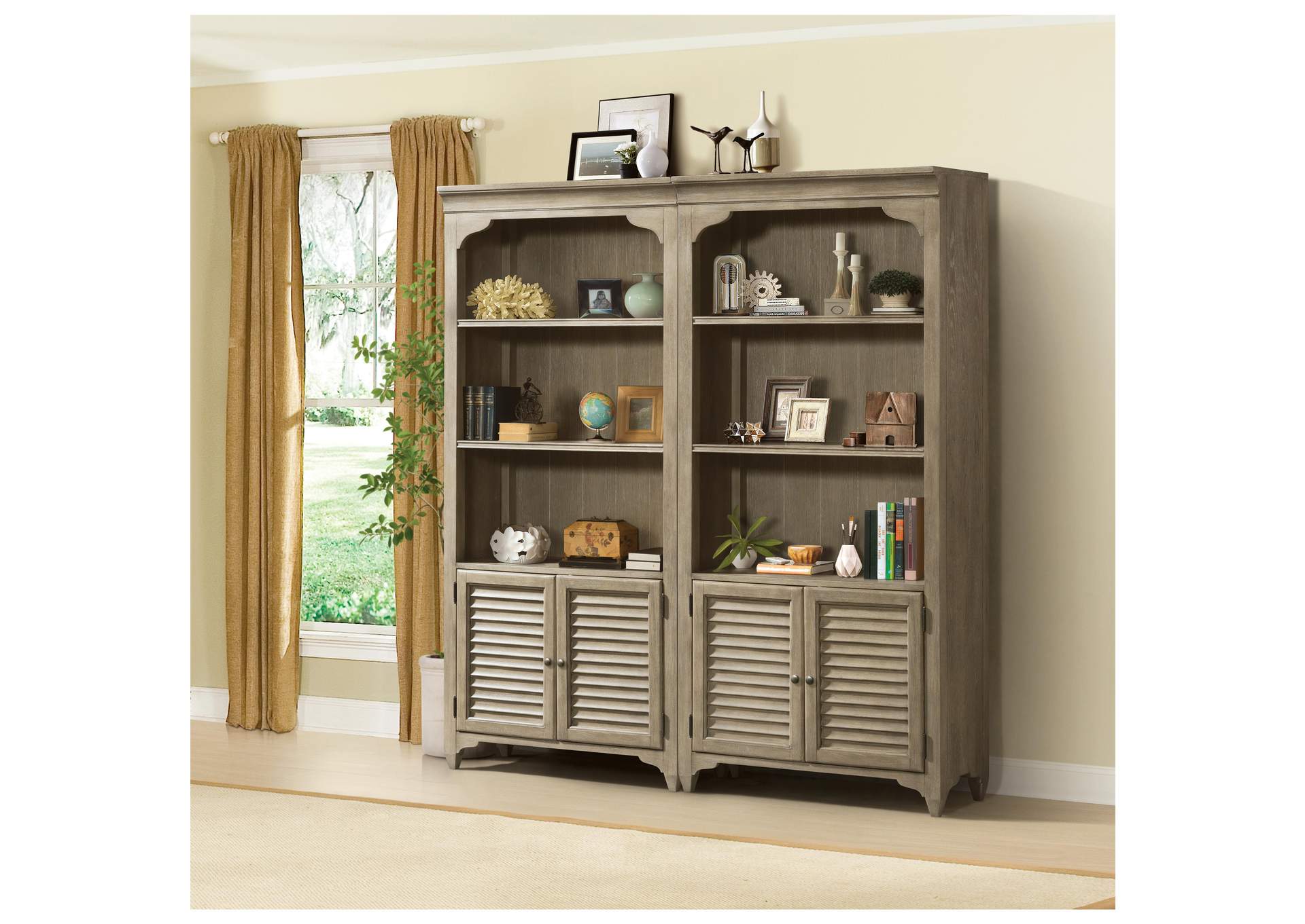 Myra Natural Bunching Bookcase,Riverside