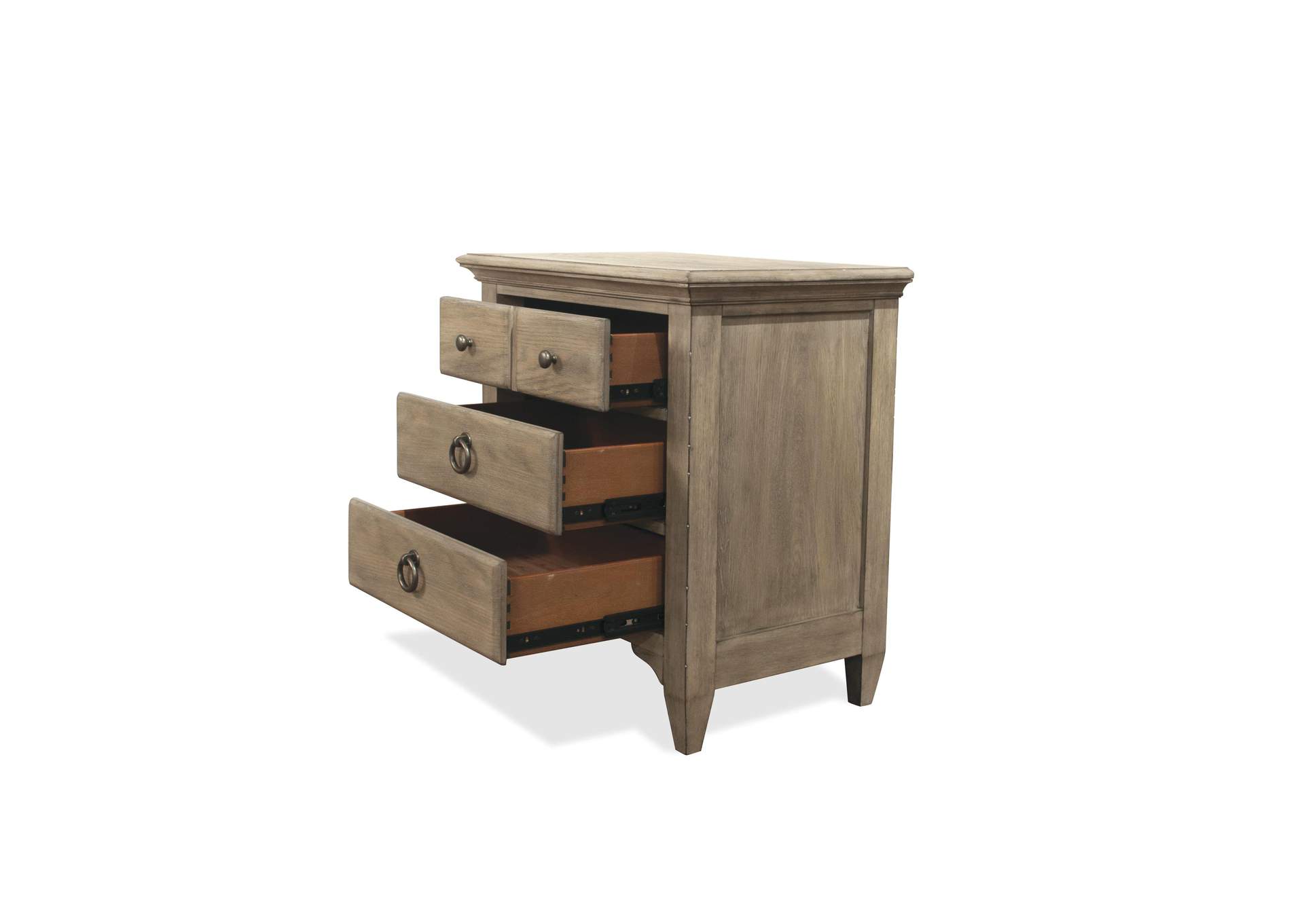 Myra Natural 3-drawer Nightstand,Riverside