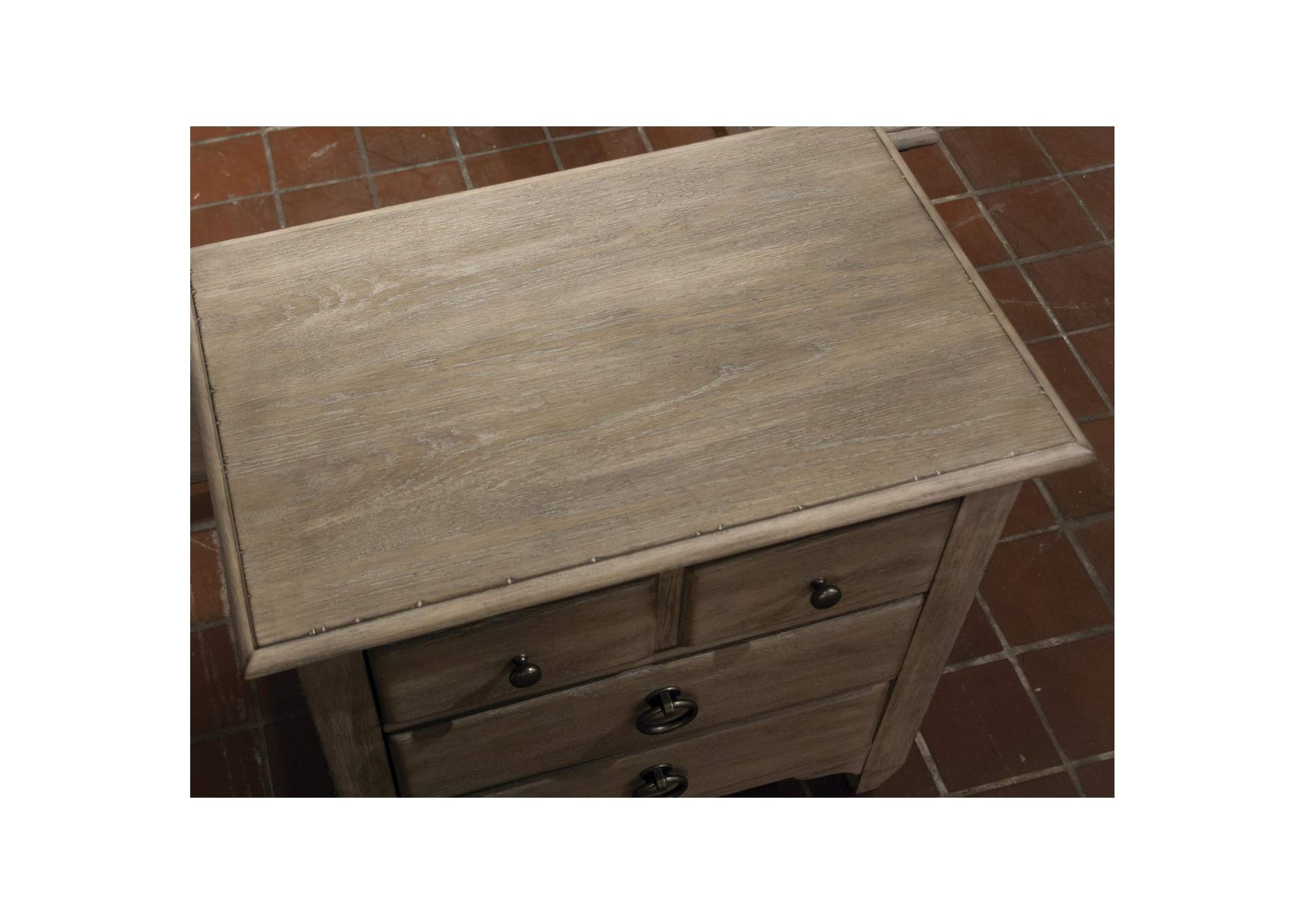 Myra Natural 3-drawer Nightstand,Riverside