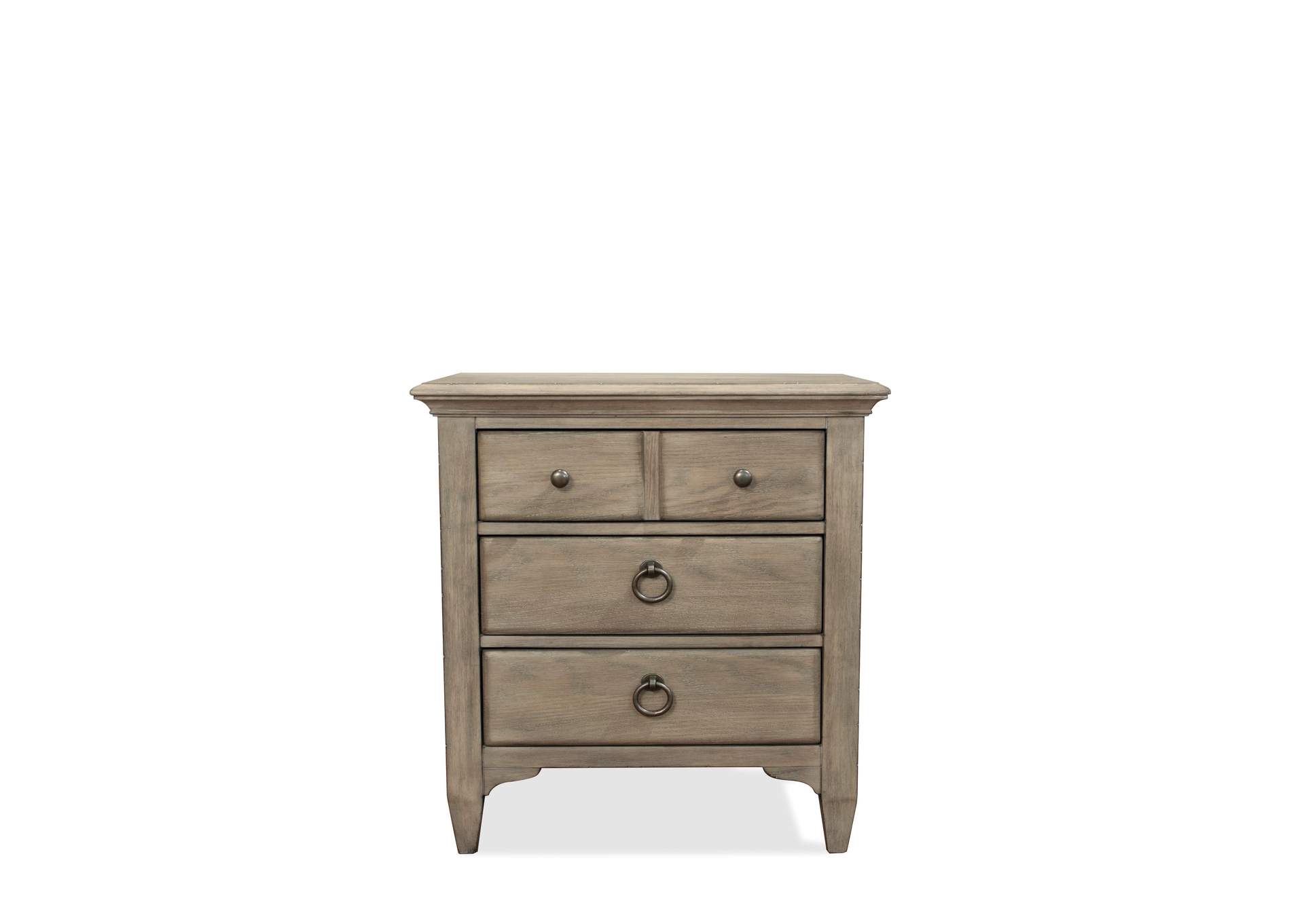 Myra Natural 3-drawer Nightstand,Riverside