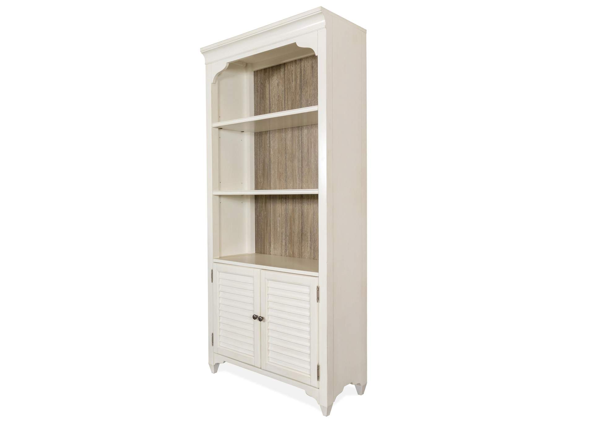 Myra Natural/paperwhite Bunching Bookcase,Riverside