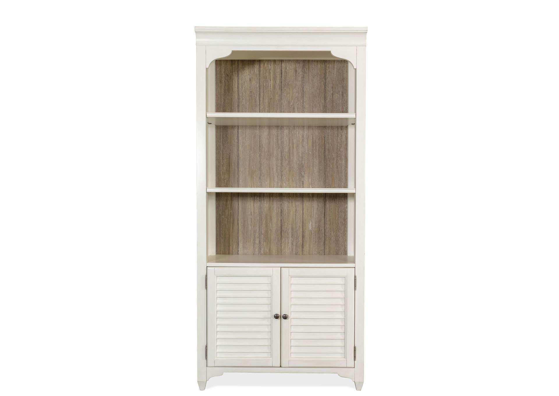 Myra Natural/paperwhite Bunching Bookcase,Riverside