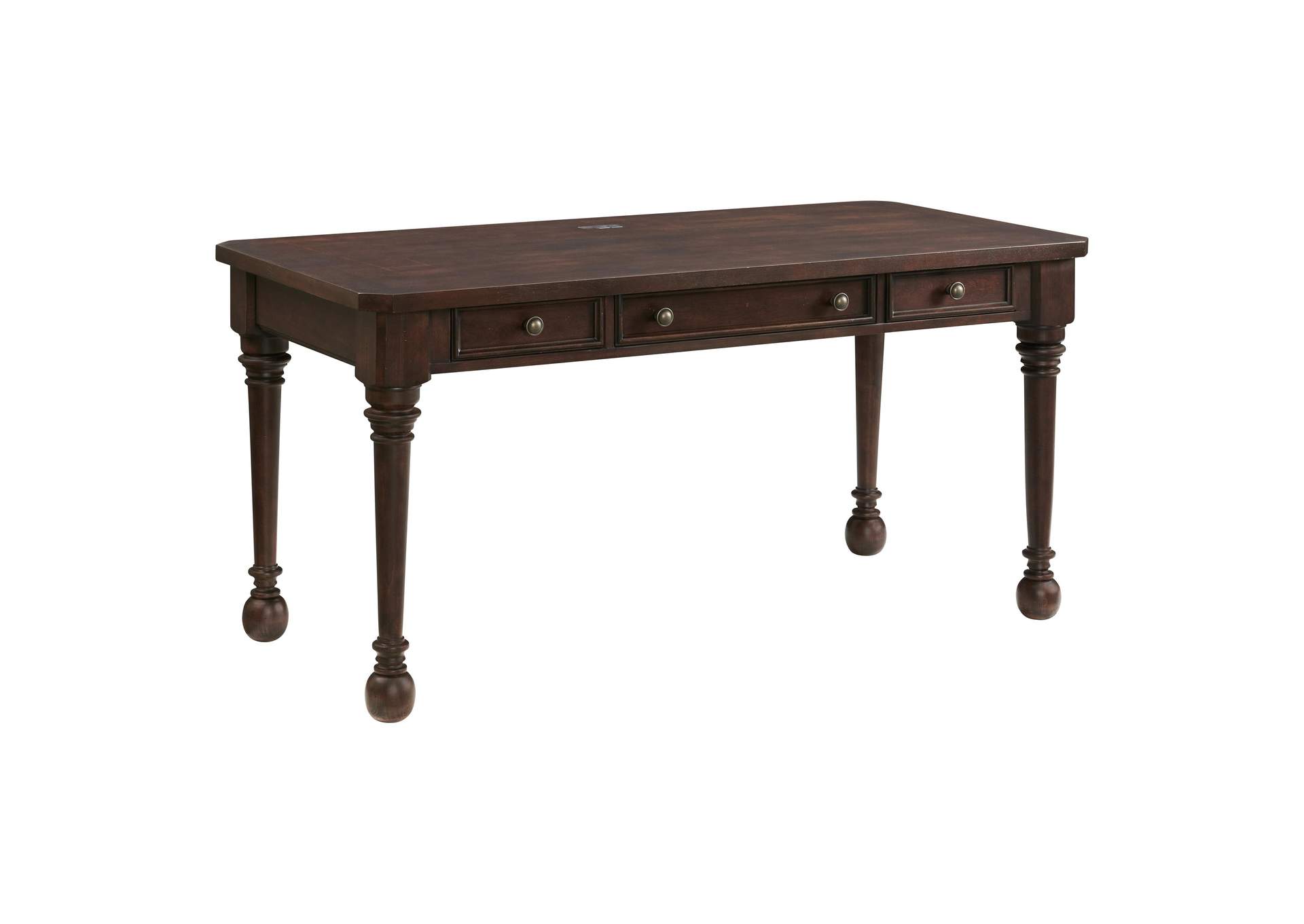 Rosemoor Burnt Caramel Executive Writing Desk,Riverside