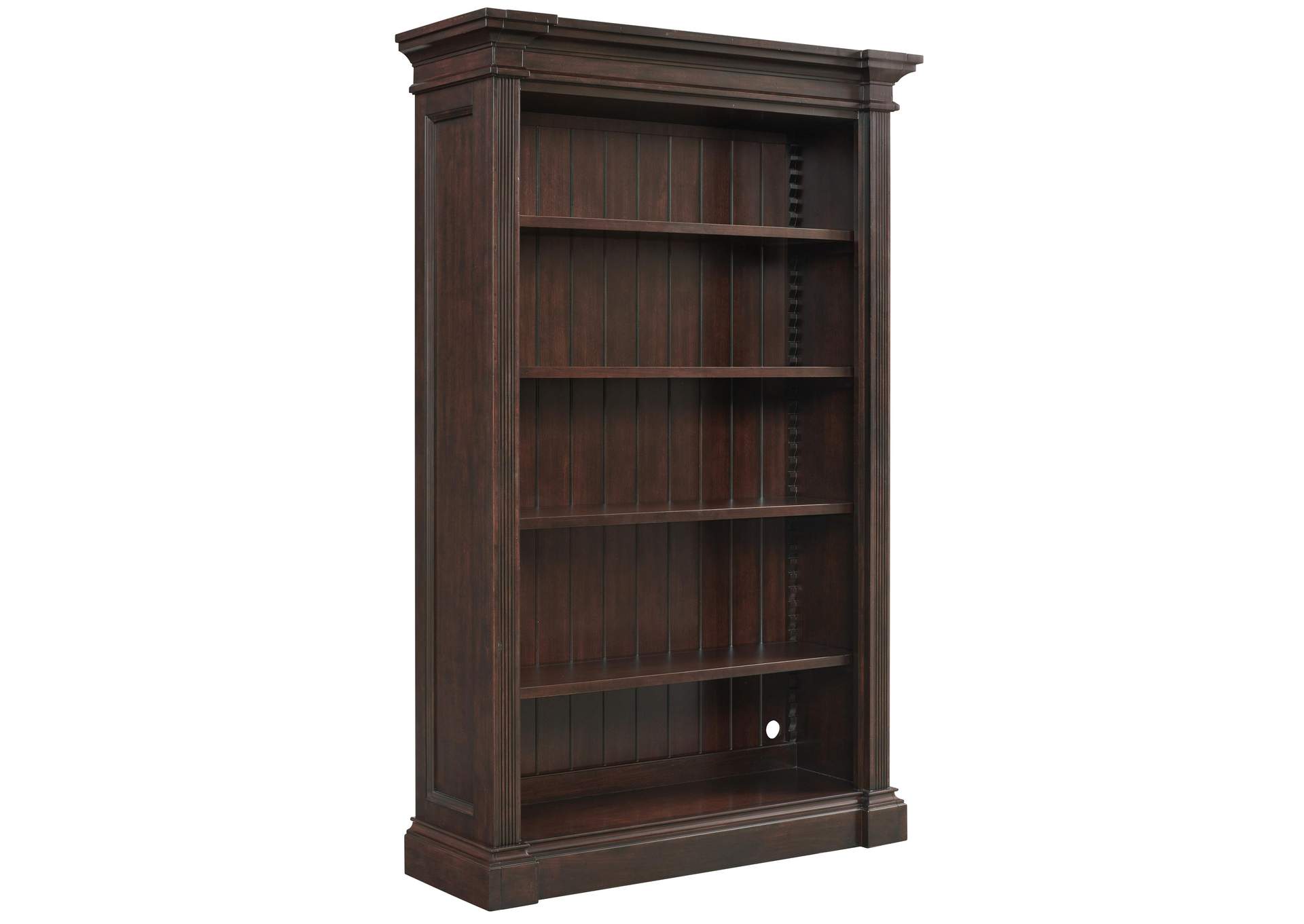 Rosemoor Burnt Caramel Bunching Open Bookcase,Riverside