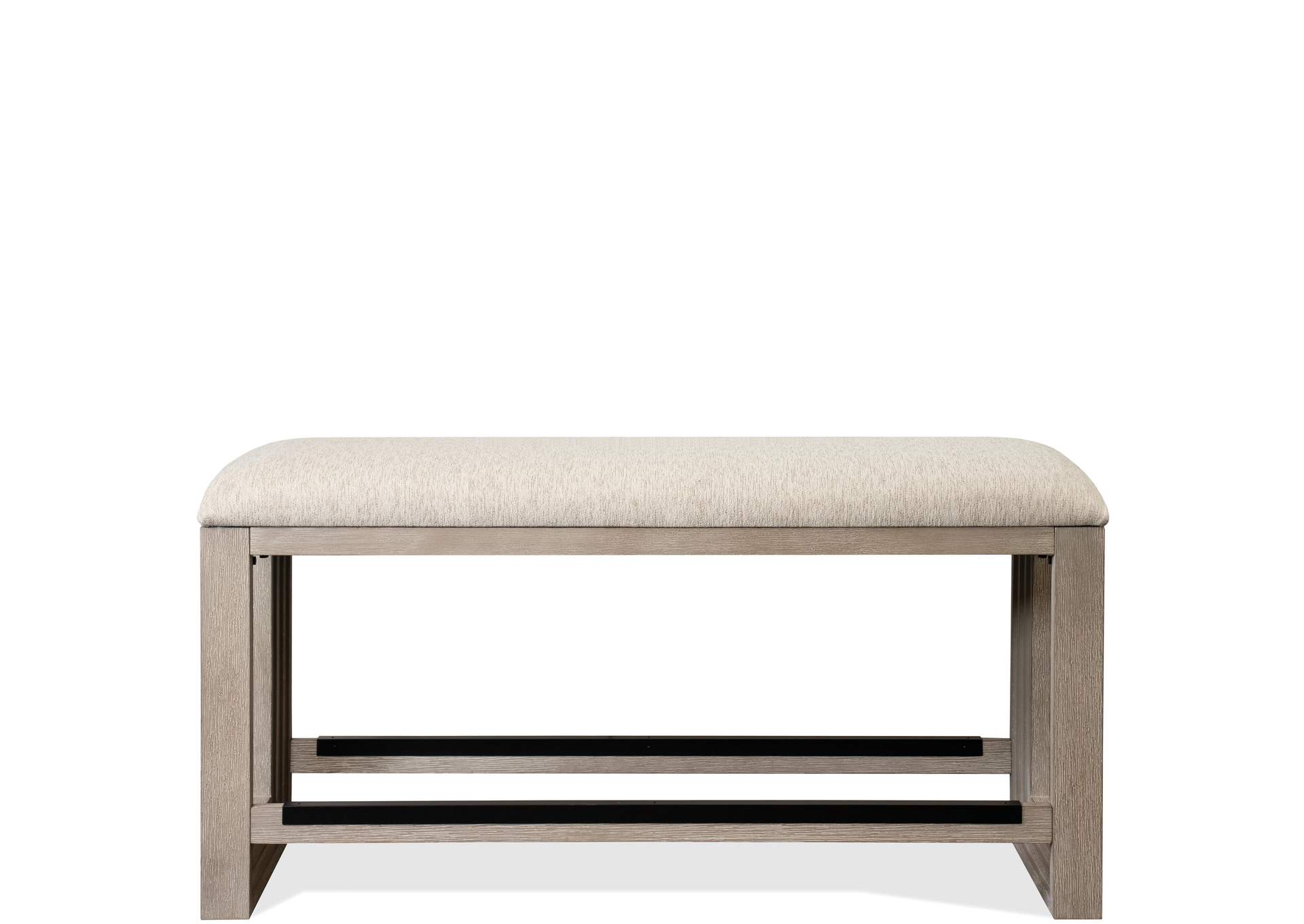 Cascade Dovetail Upholstered Counter Height Bench 1in,Riverside