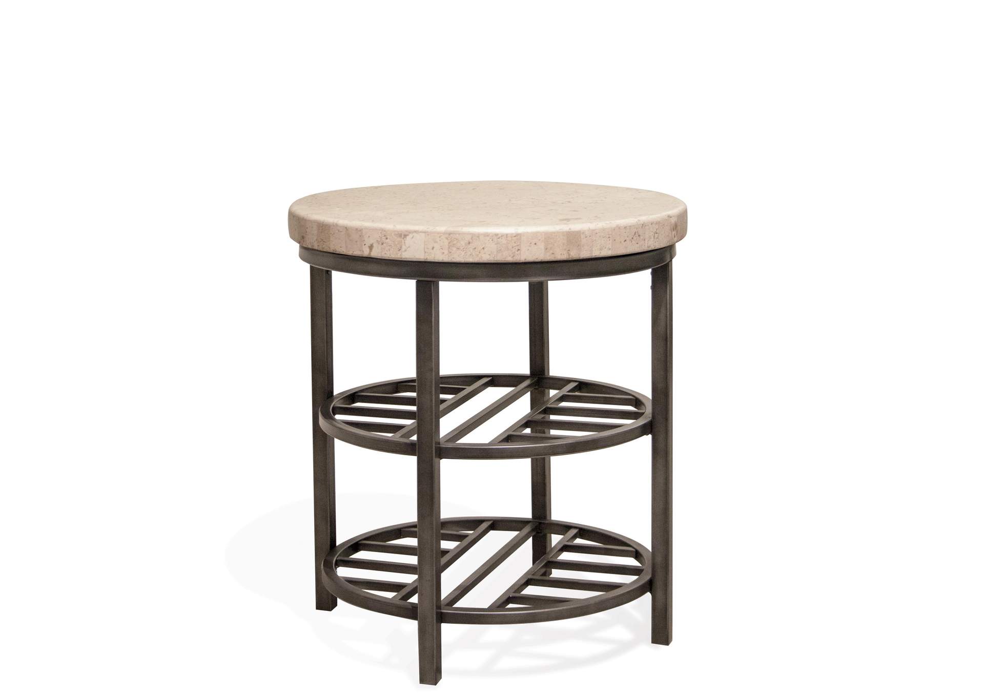 Capri Round End Table,Riverside