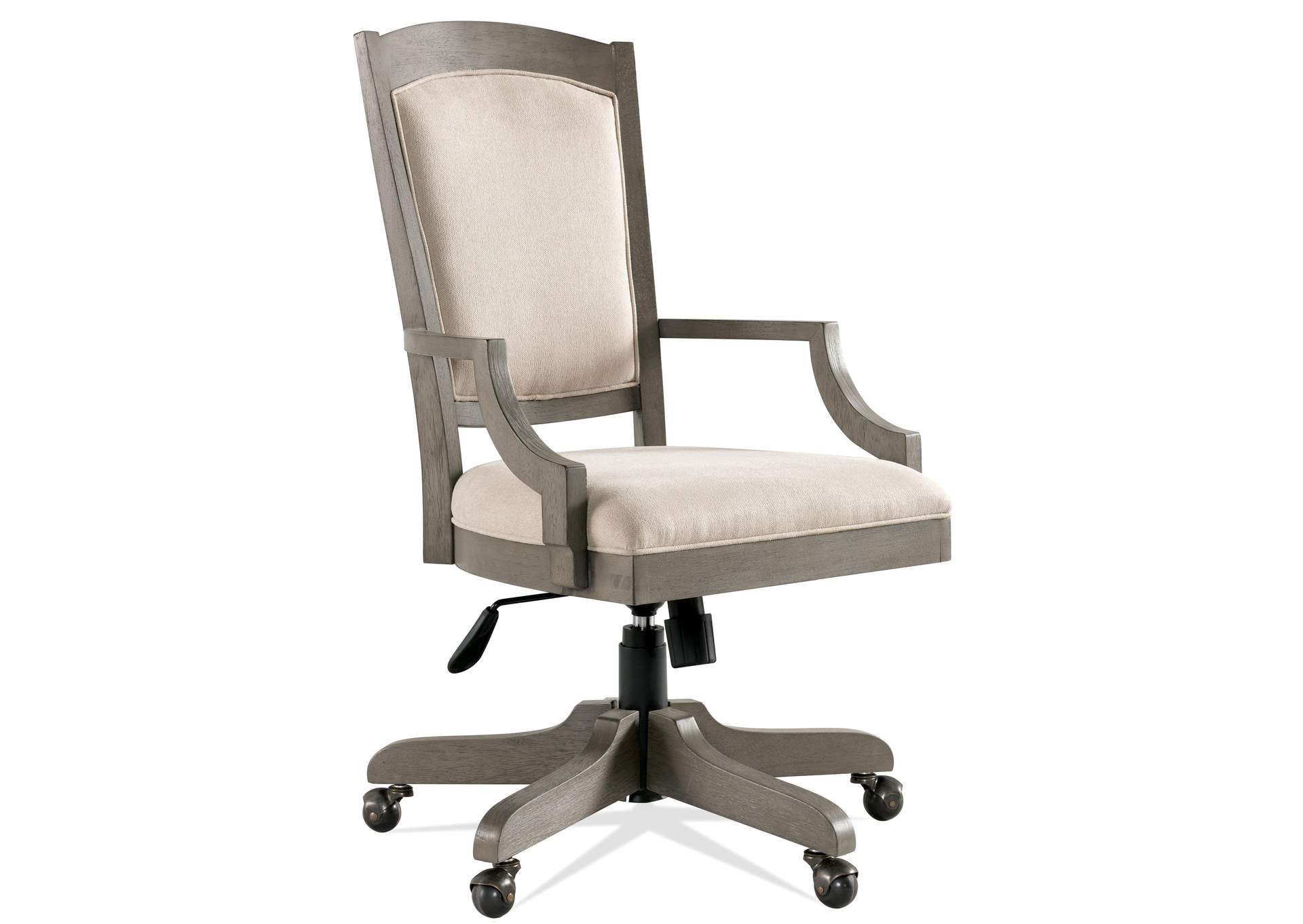 Sloane Gray Wash Upholstered Desk Chair 1in,Riverside