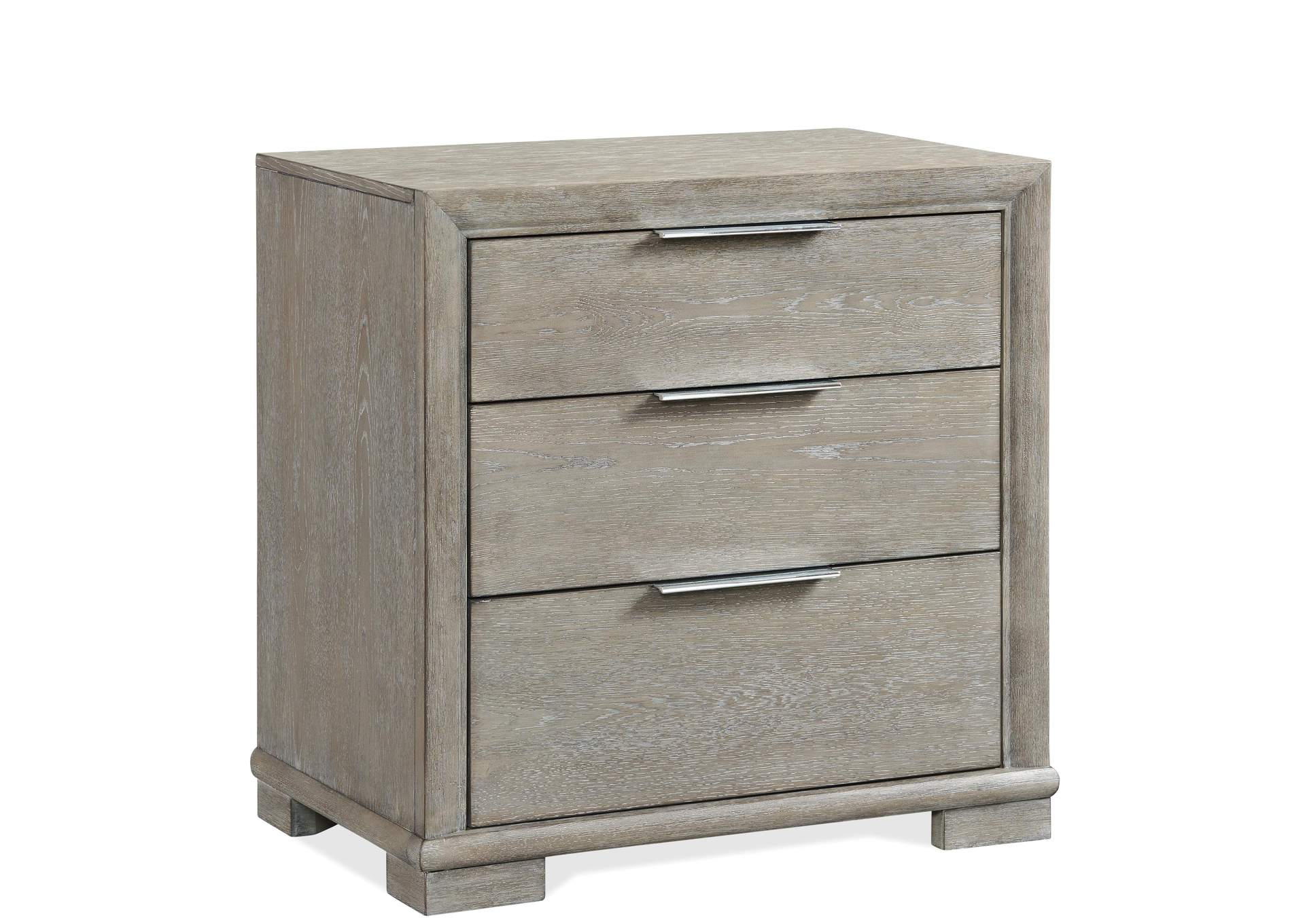 Remington Urban Gray 3-drawer Nightstand,Riverside