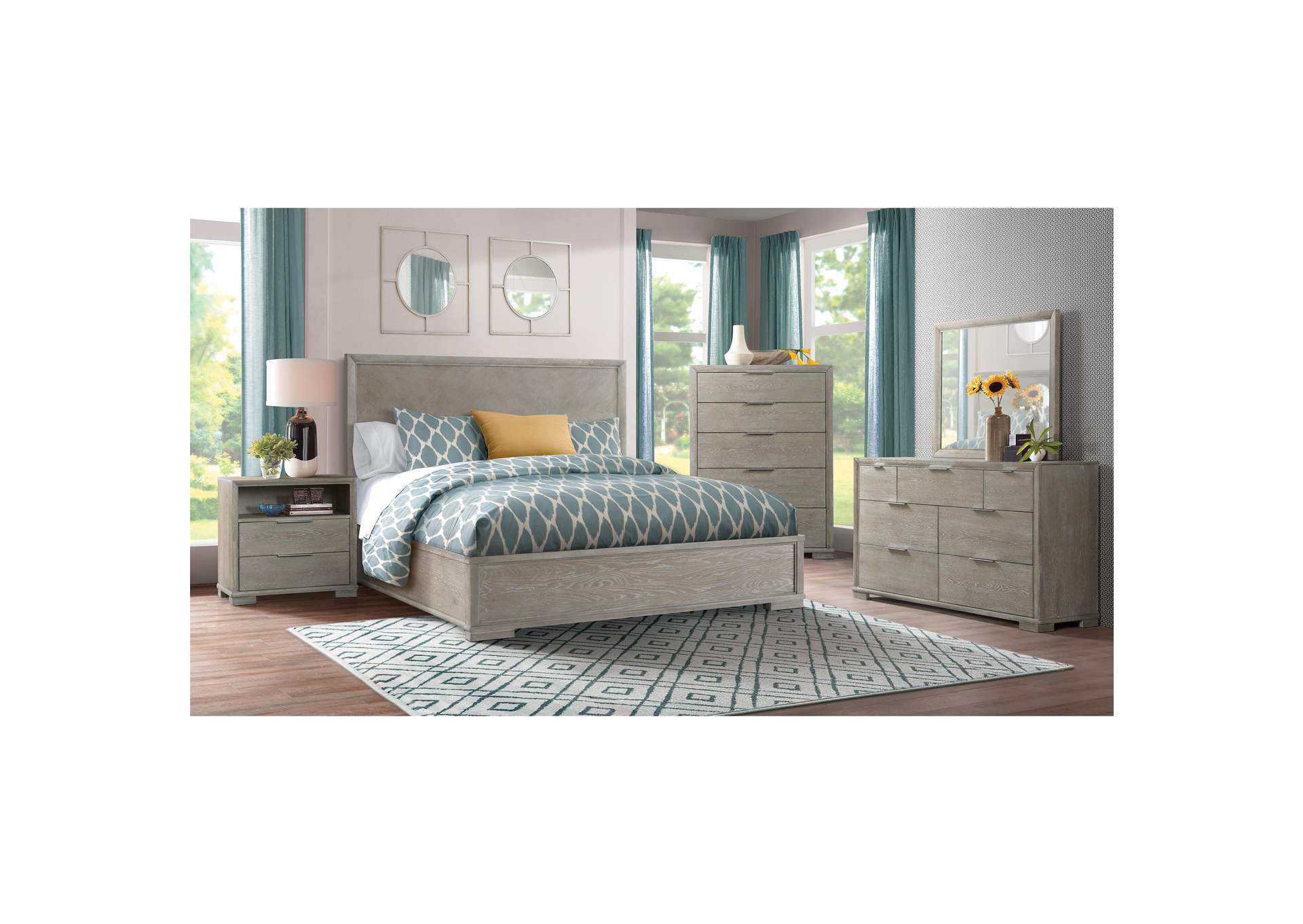 Remington Urban Gray 5-drawer Chest,Riverside