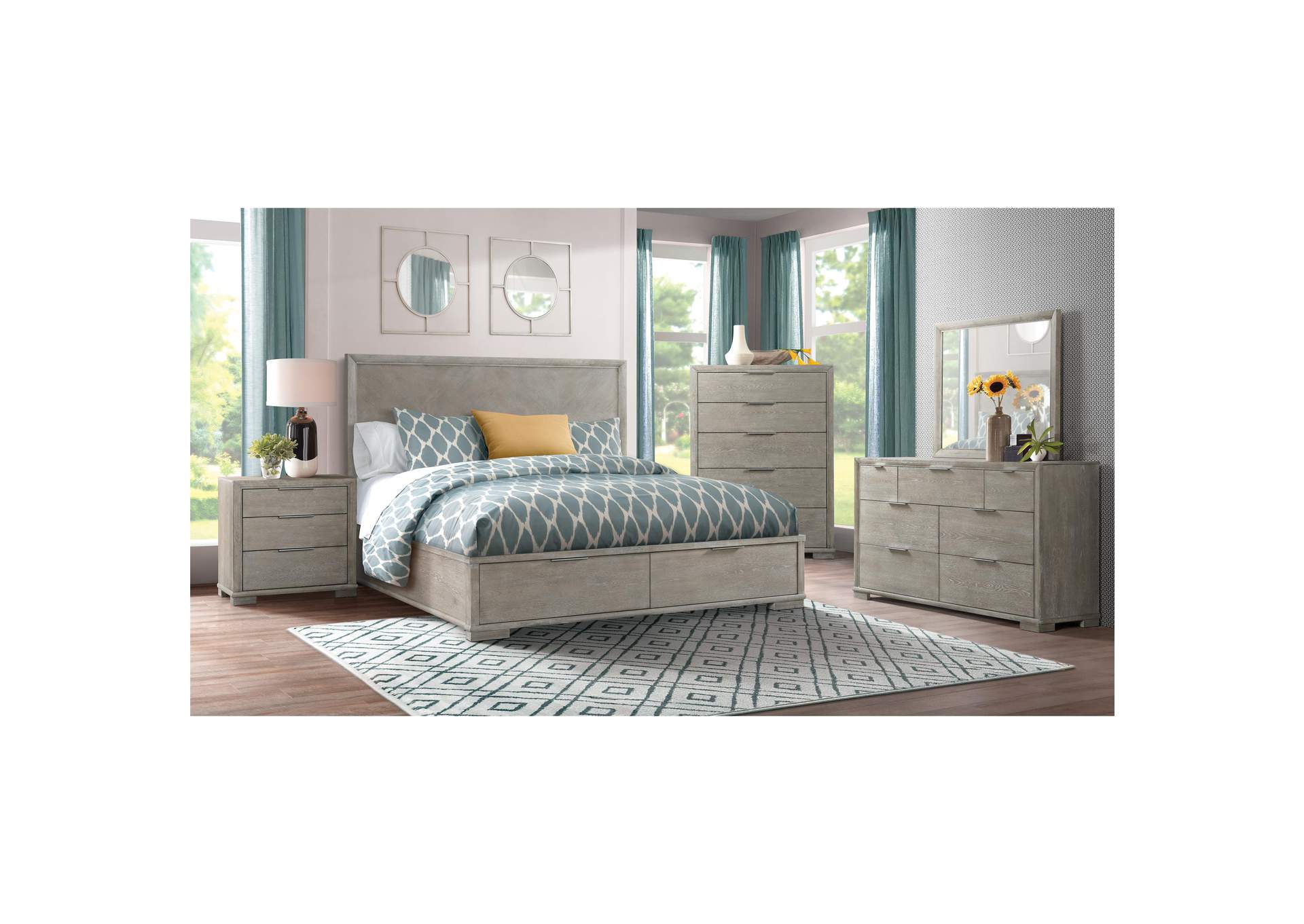 Remington Urban Gray 7-drawer Dresser,Riverside