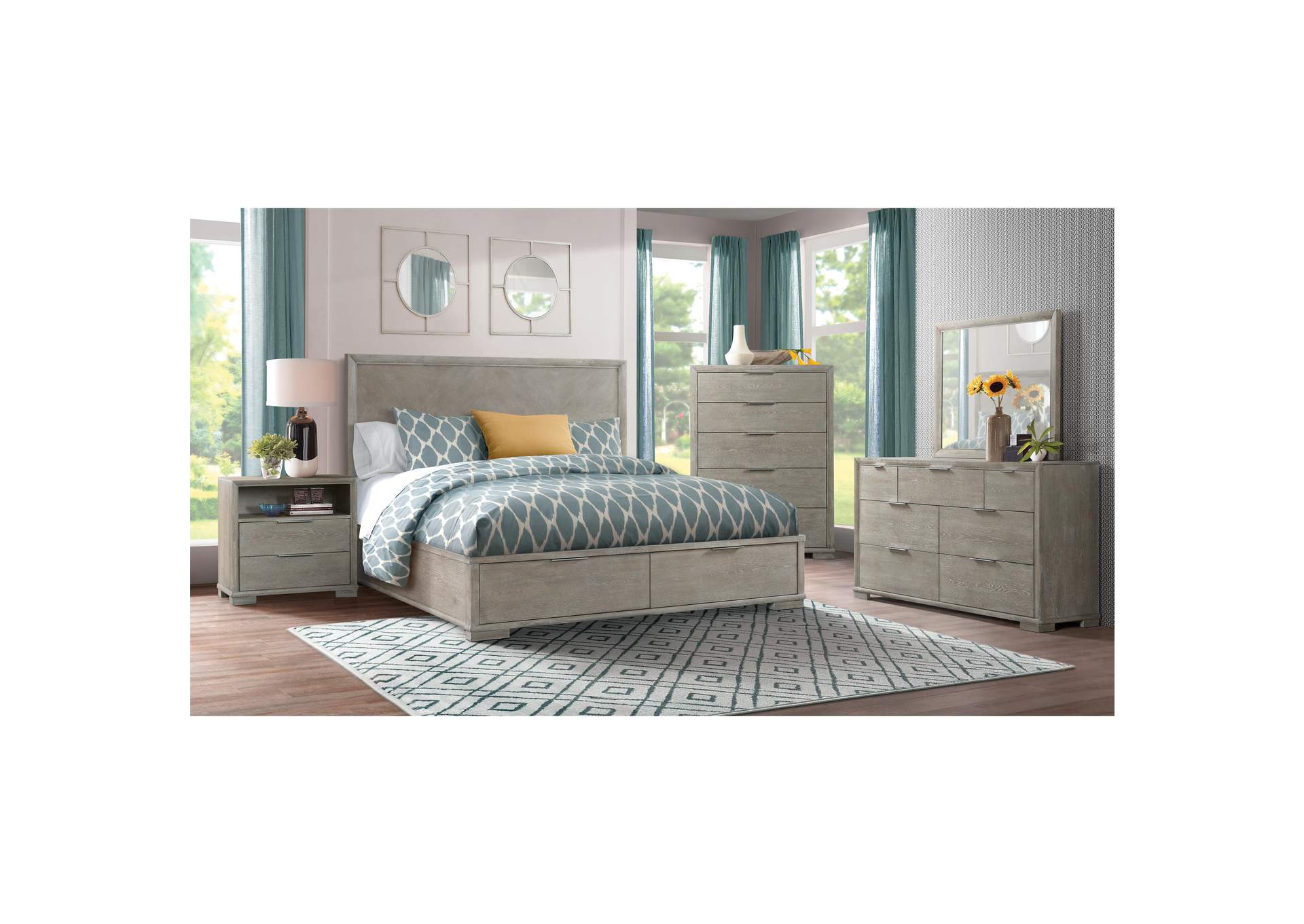 Remington Urban Gray 7-drawer Dresser,Riverside