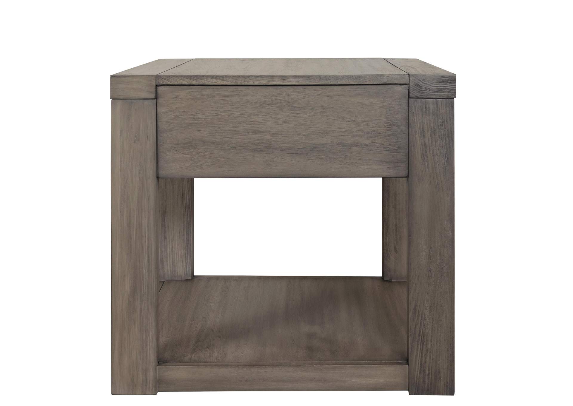 Riata Gray End Table,Riverside