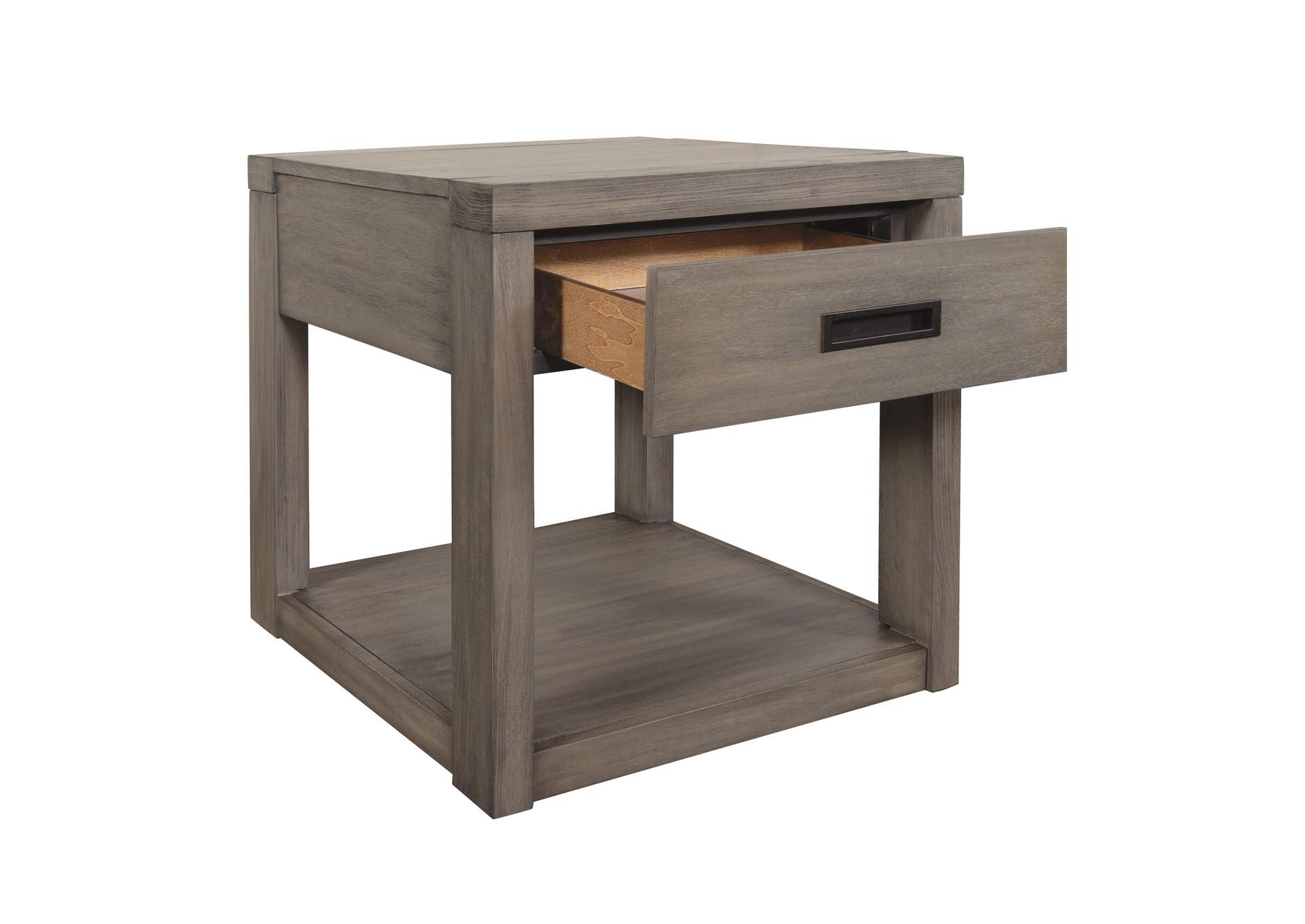 Riata Gray End Table,Riverside