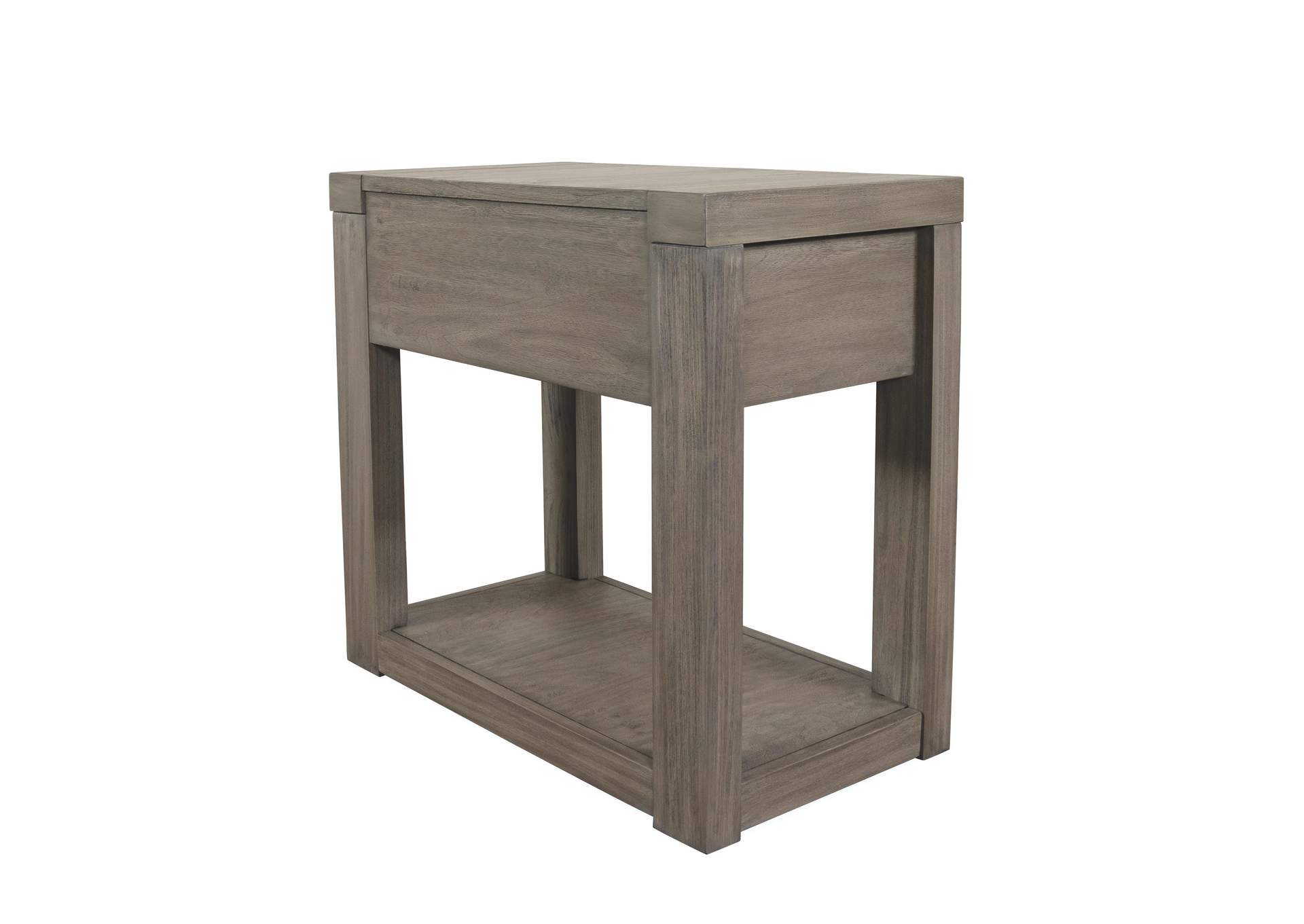 Riata Gray Chairside Table,Riverside