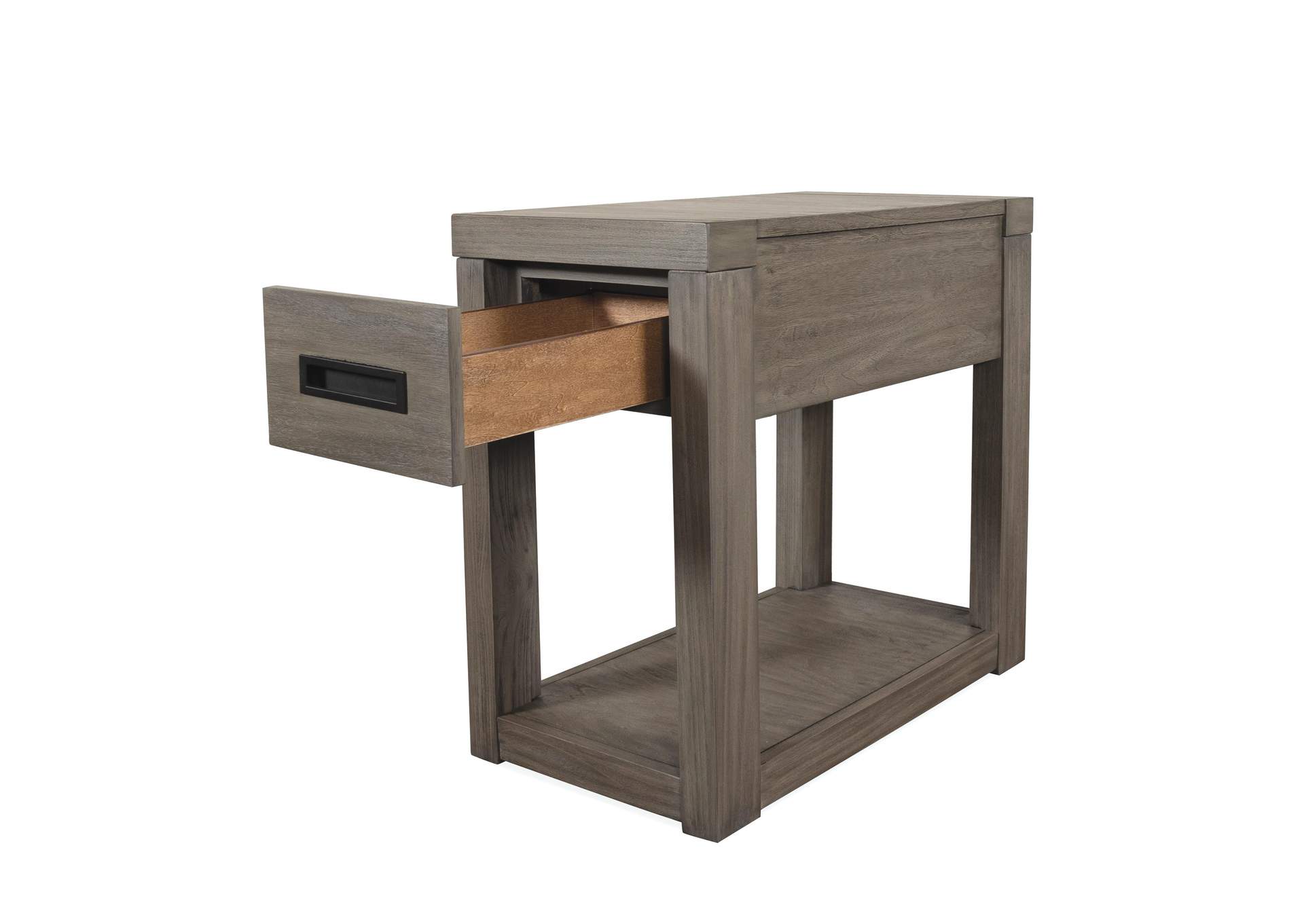 Riata Gray Chairside Table,Riverside